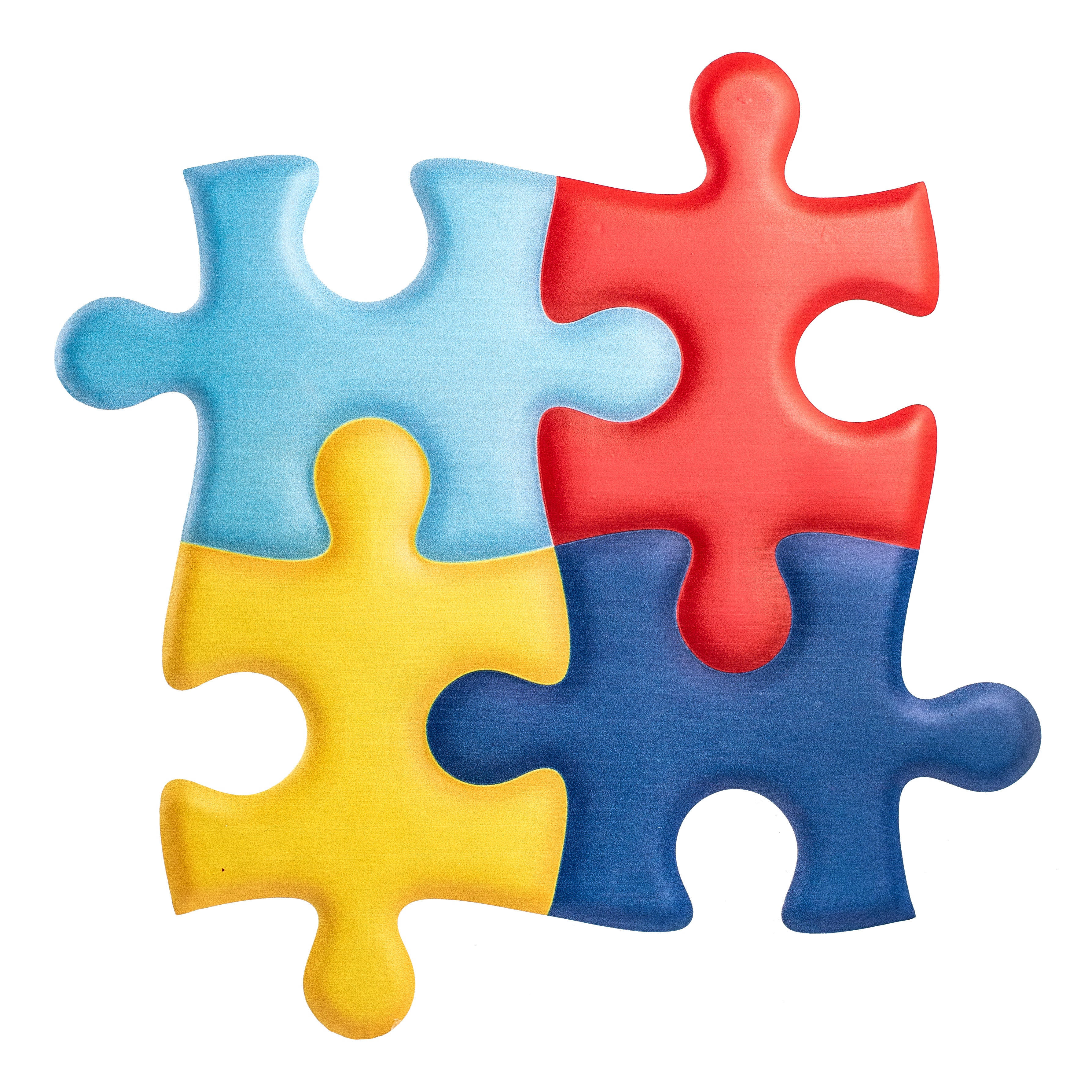 13" Metal Embossed Sign: Autism Awareness Puzzle Pieces Cutout Item Number: MD1143