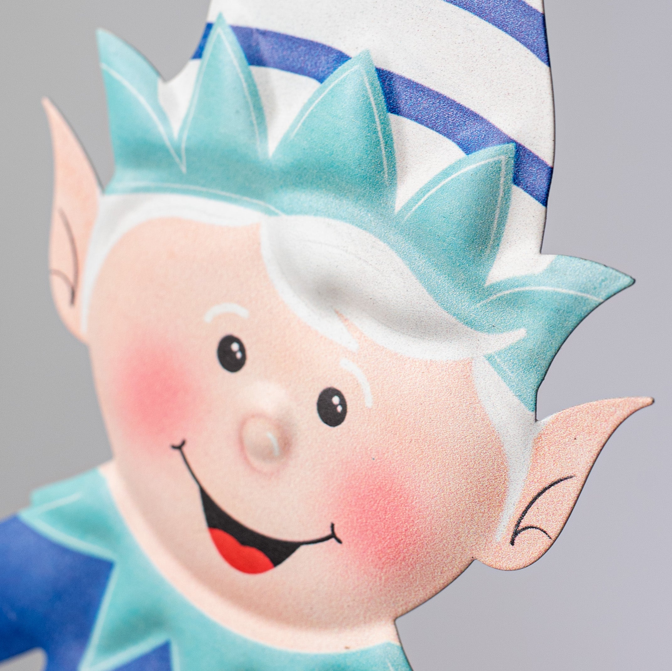 13" Metal Embossed Sign: Jack Frost detail photo 3