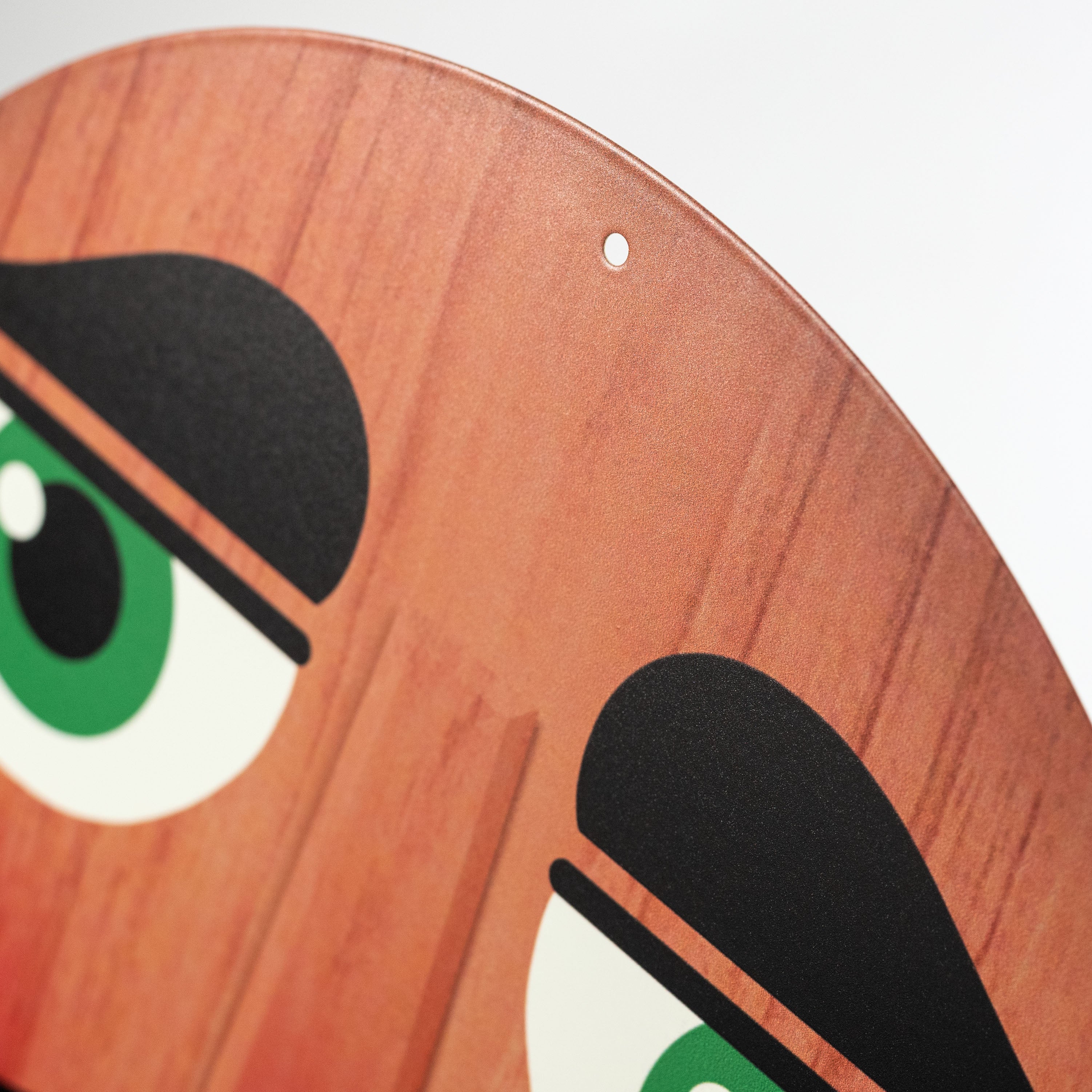 12" Metal Face Sign: Brown Nutcracker detail photo 3