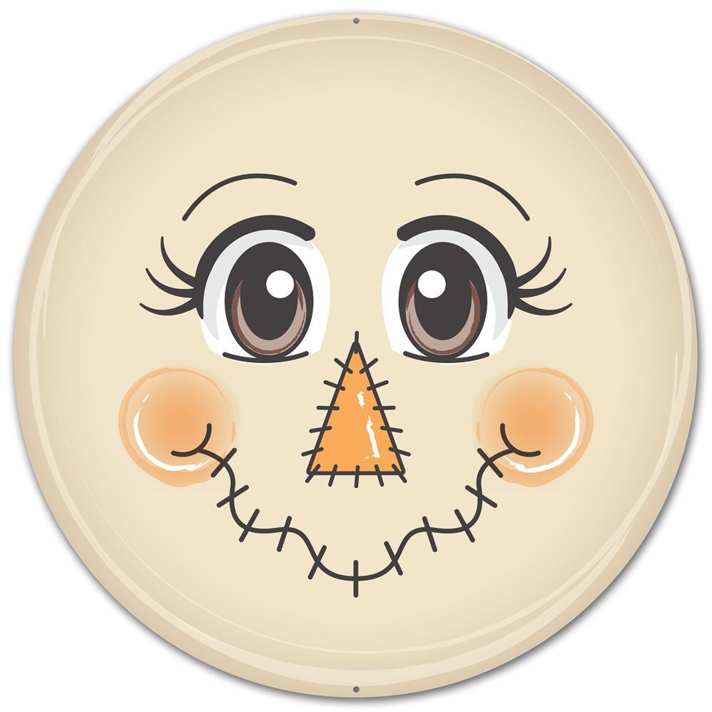 12" Metal Face Sign: Scarecrow Item Number: MD0325