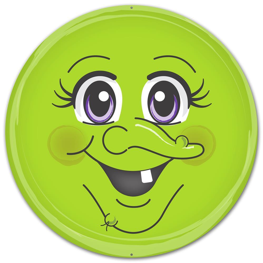 12" Metal Face Sign: Witch Item Number: MD0326