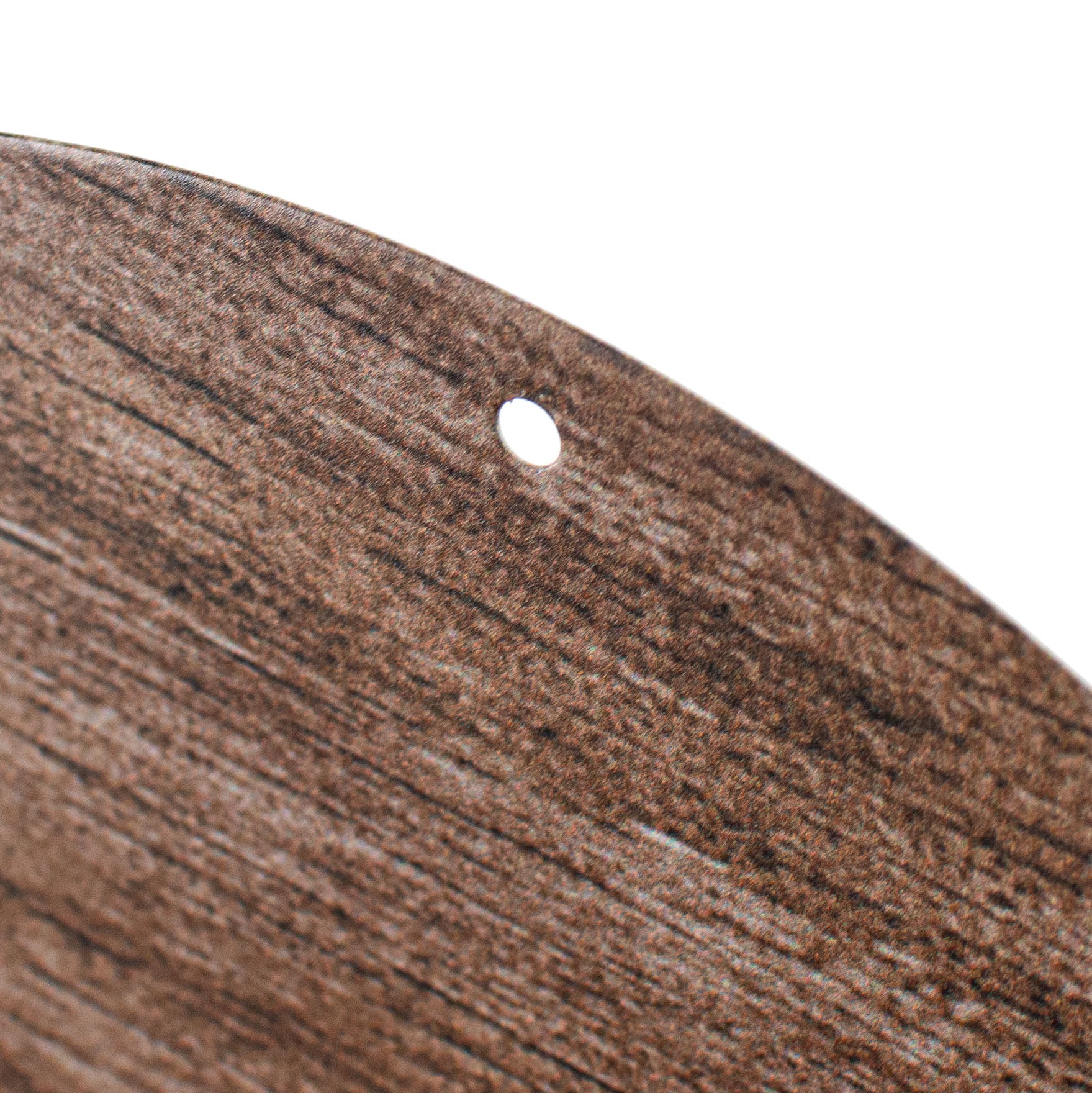8" Metal Sign: Brown Wood Welcome detail photo 3