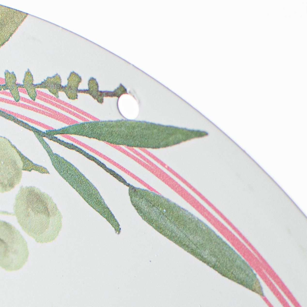 8" Metal Sign: Glitter Welcome Spring detail photo 3