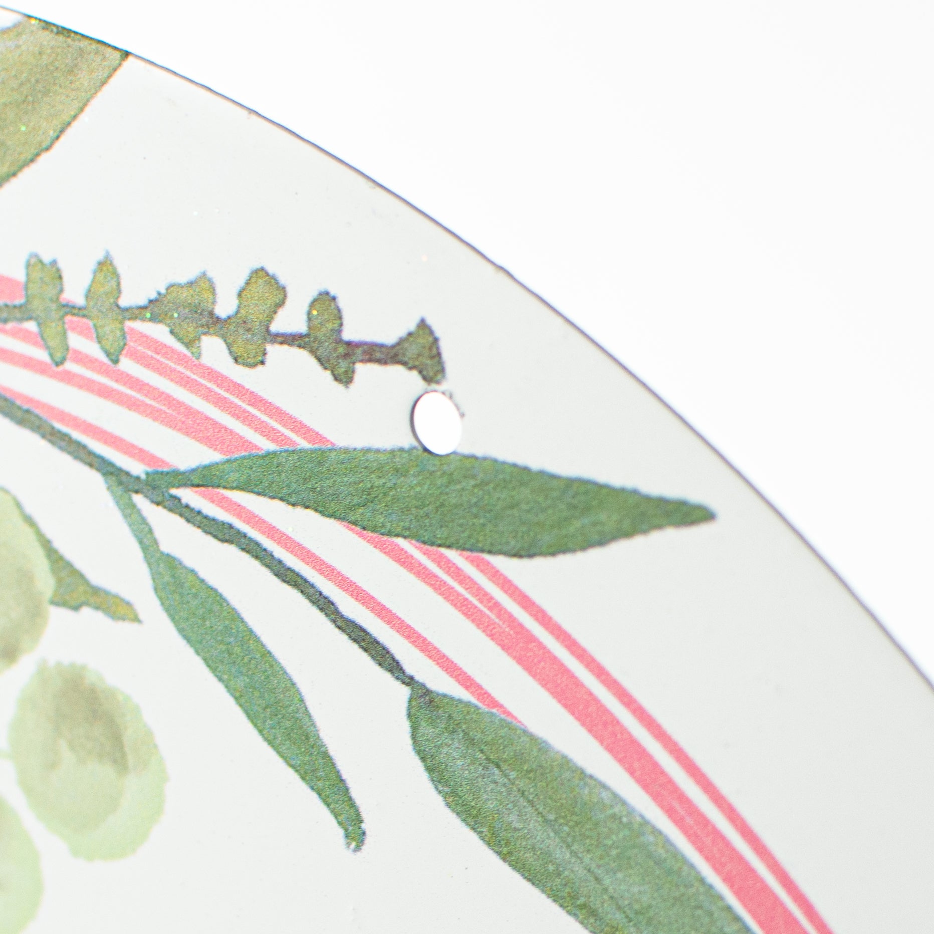 12" Metal Sign: Glitter Welcome Spring detail photo 3
