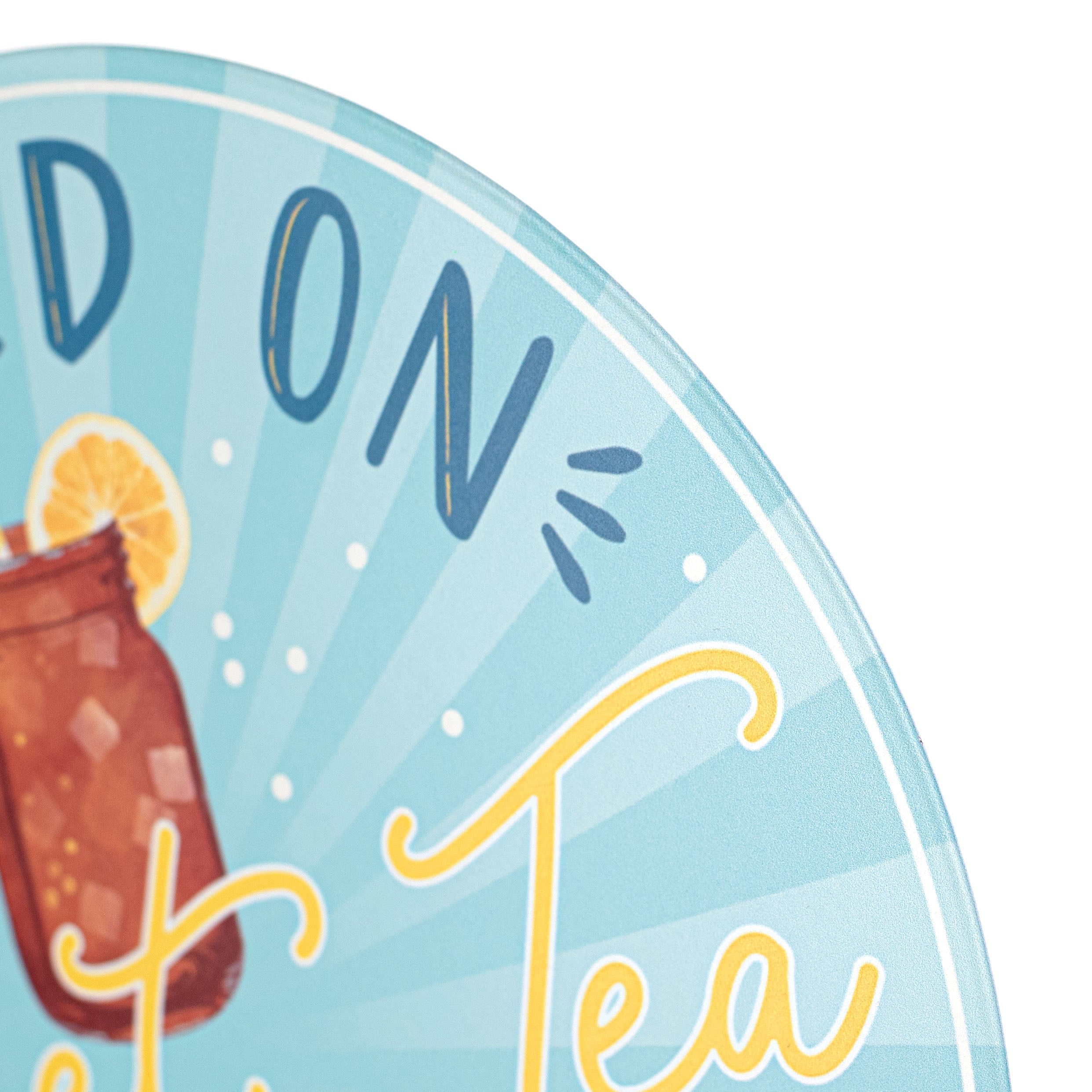 12" Metal Sign: Raised on Sweet Tea & Sunshine detail photo 3