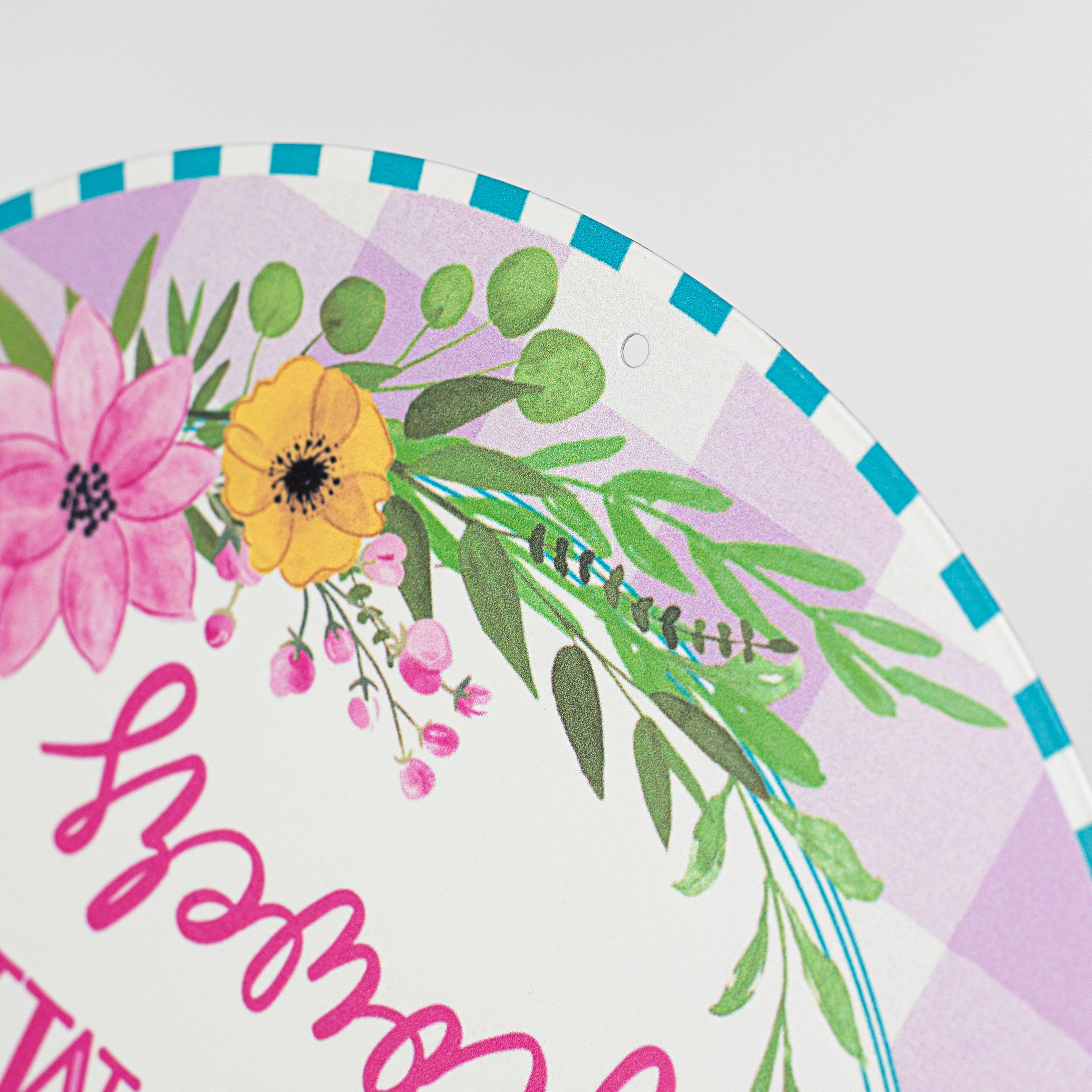12" Metal Sign: Spring Showers Bring May Flowers detail photo 3