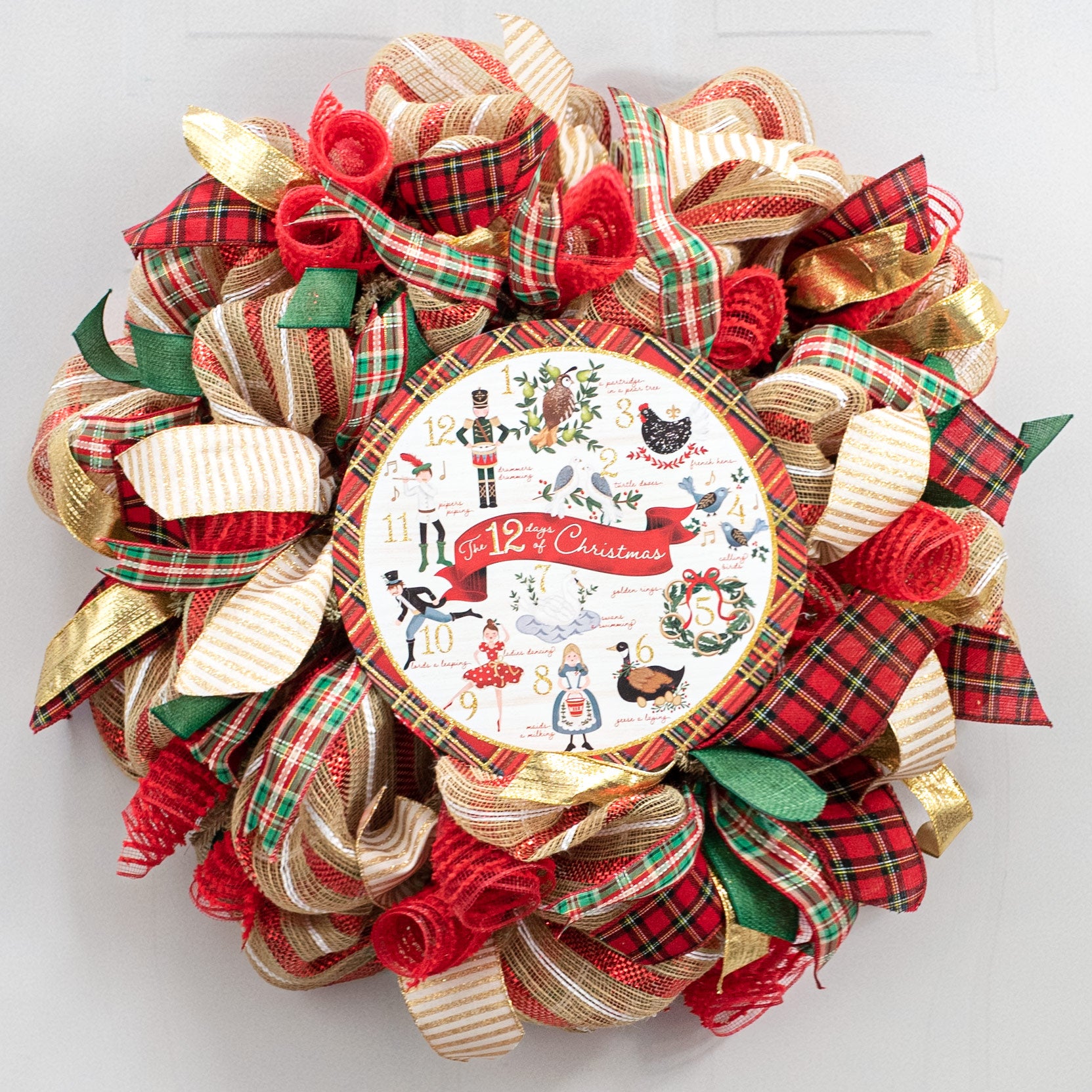 12" Metal Sign: Twelve Days of Christmas Lifestyle Photo