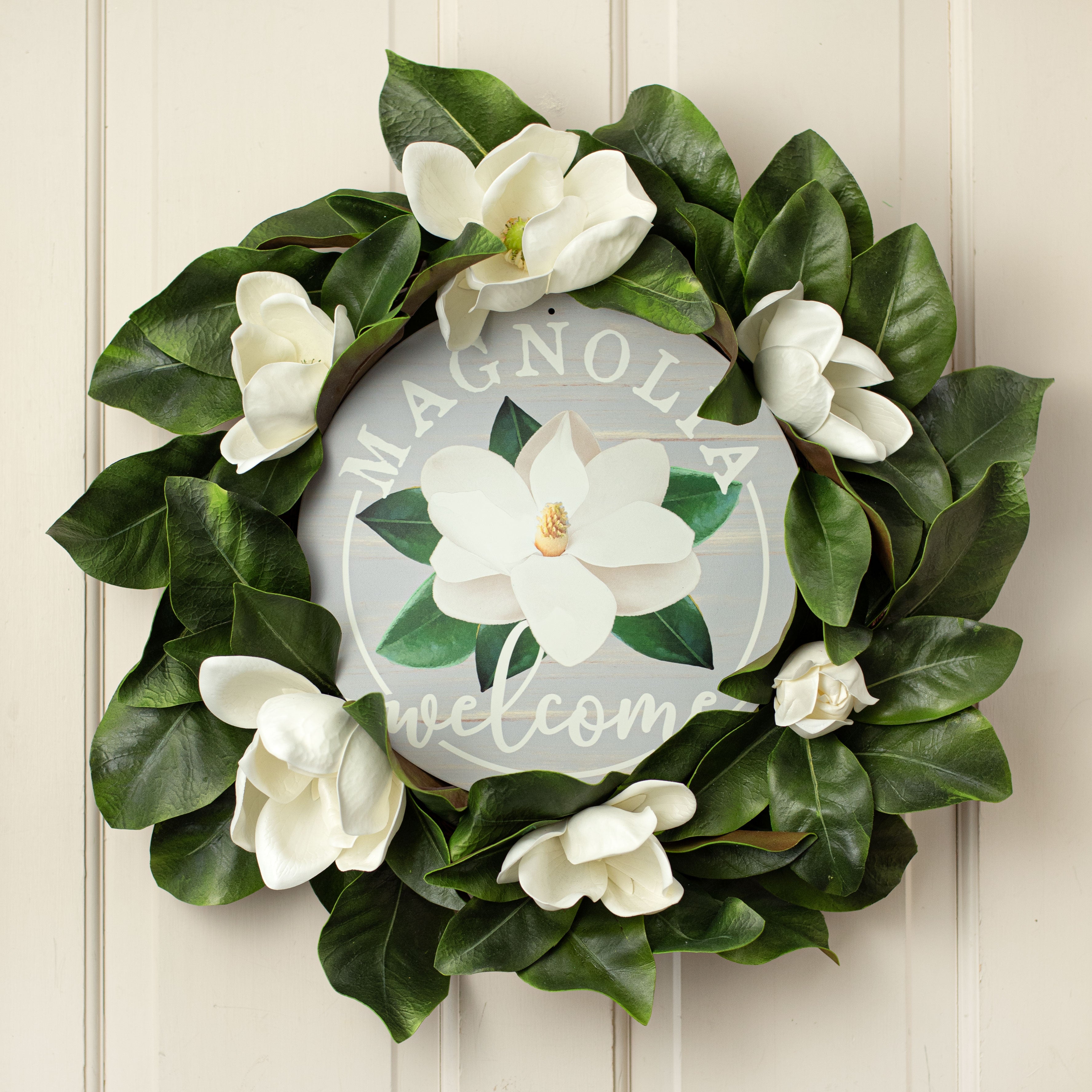 12" Metal Sign: Welcome Magnolia Lifestyle Photo