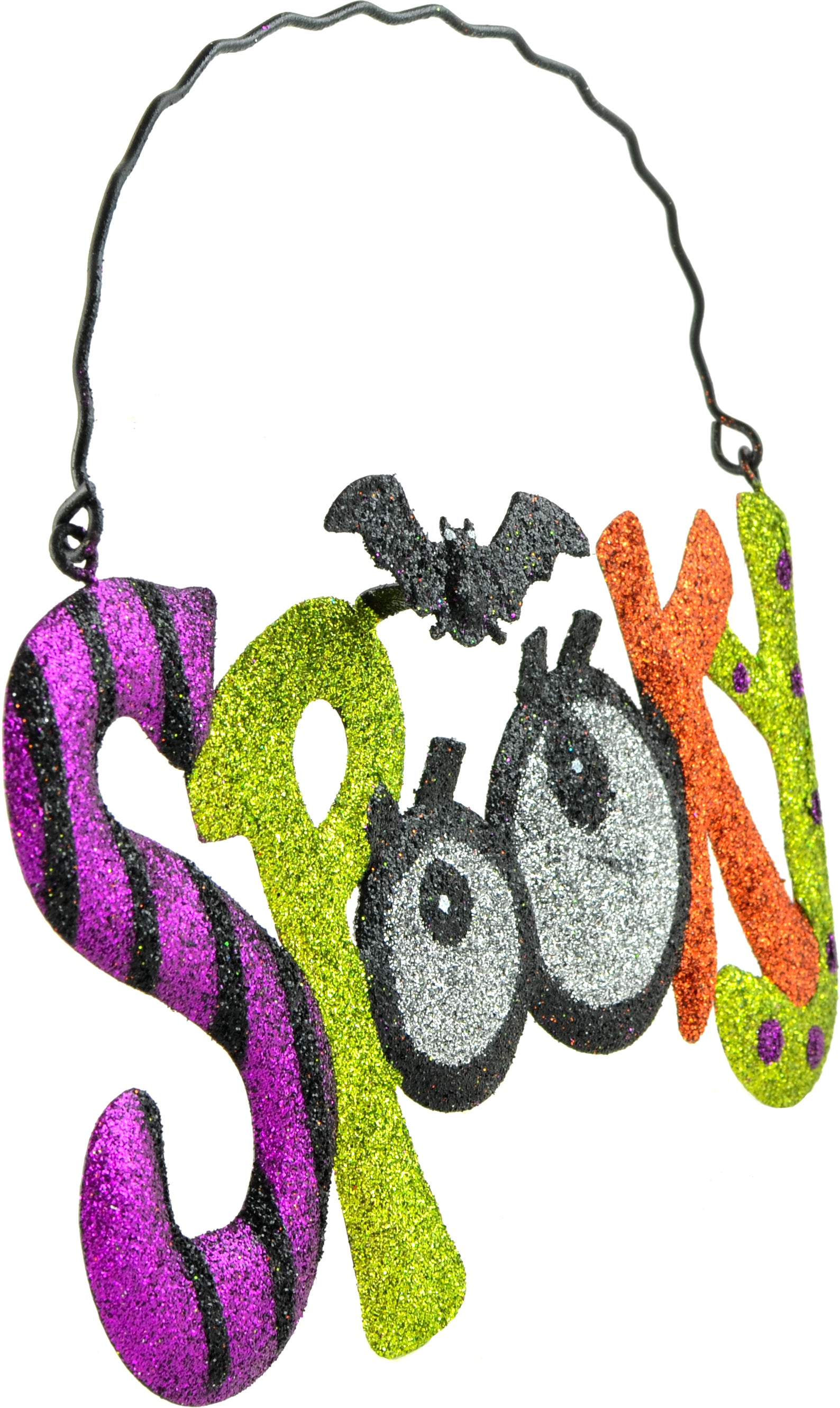 8" Metal Spooky Halloween Hanging Sign detail photo 3