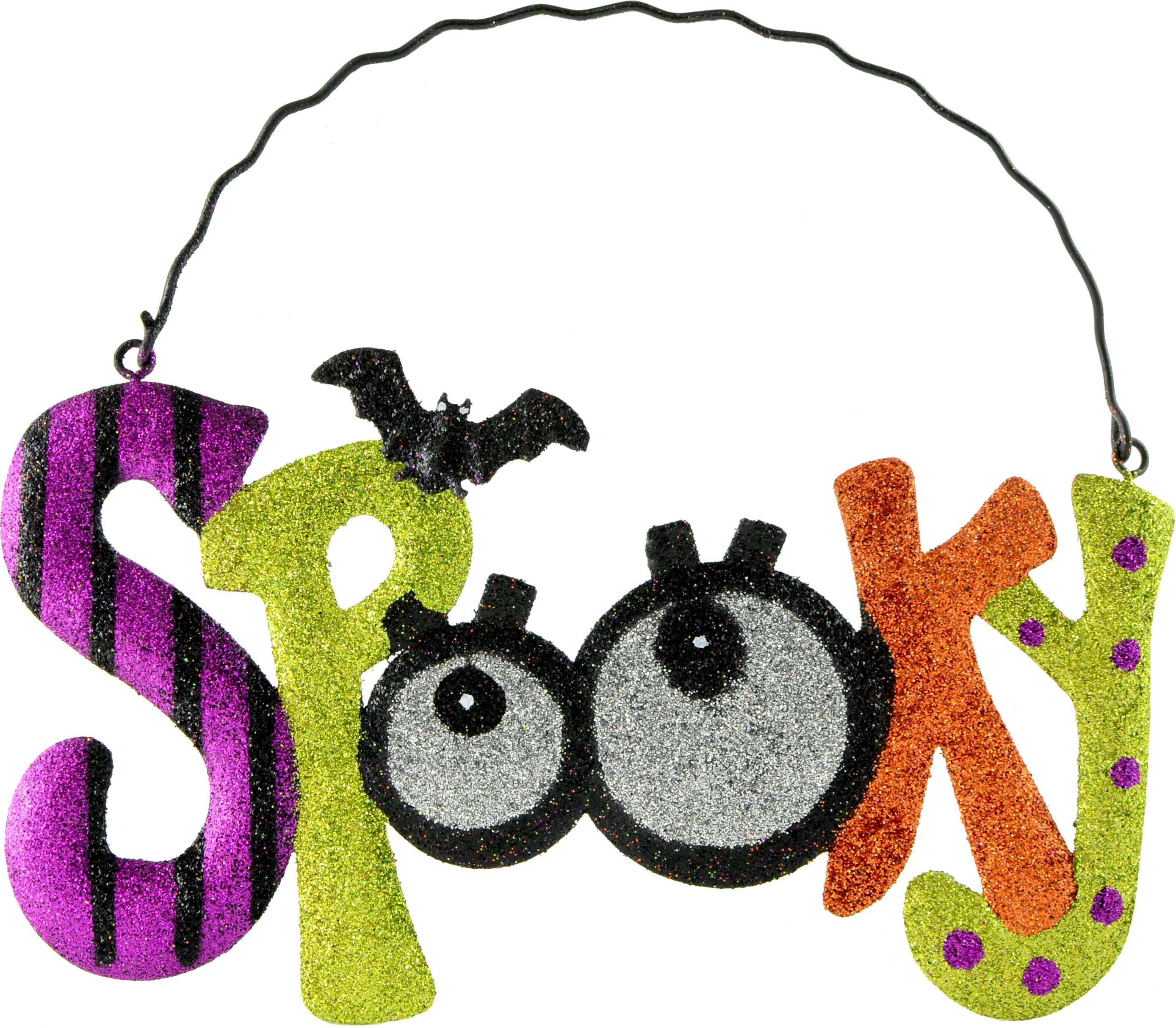 8" Metal Spooky Halloween Hanging Sign Item Number: HH7213