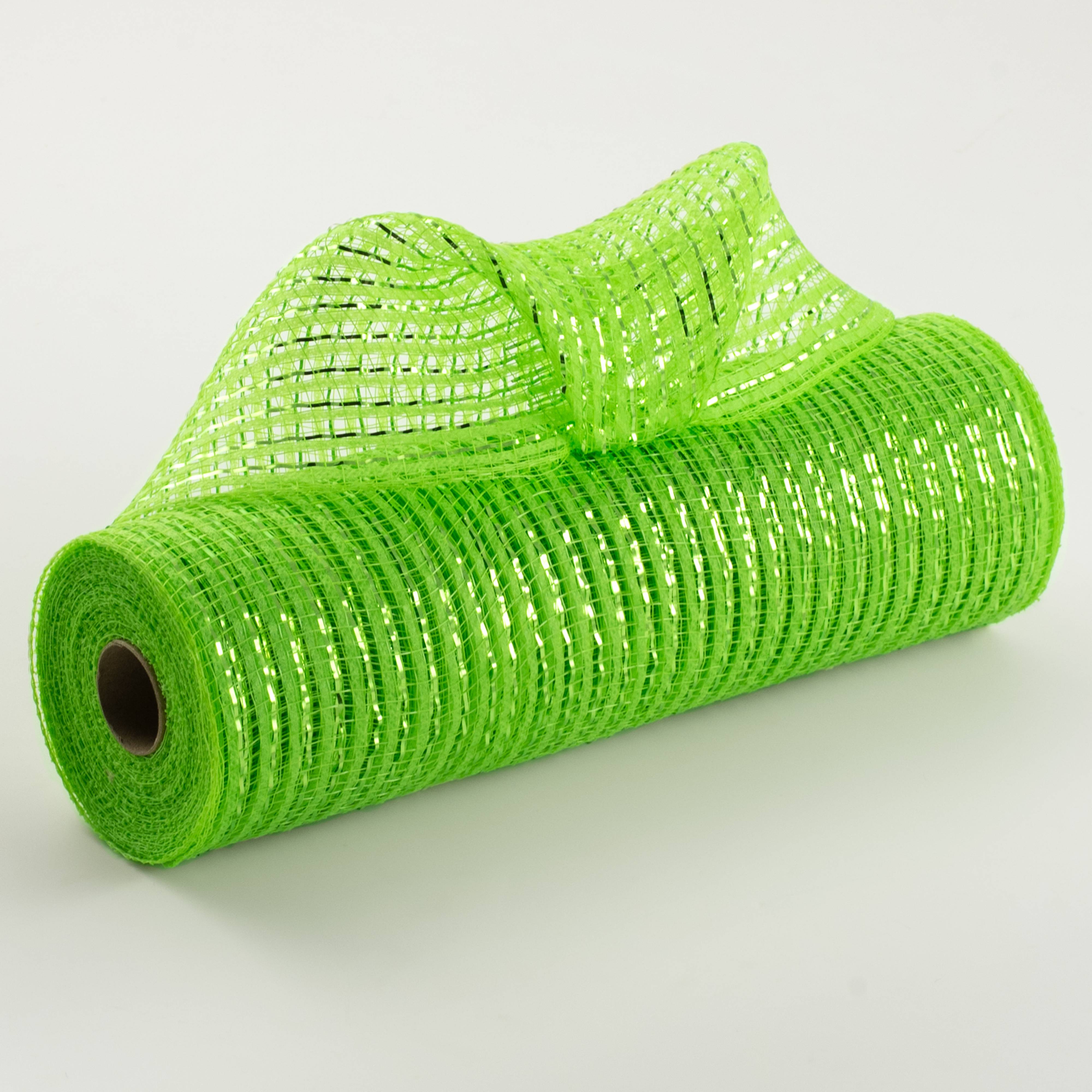 10" Metallic Breeze Mesh: Lime Green 10" Metallic Breeze Mesh: Lime Green