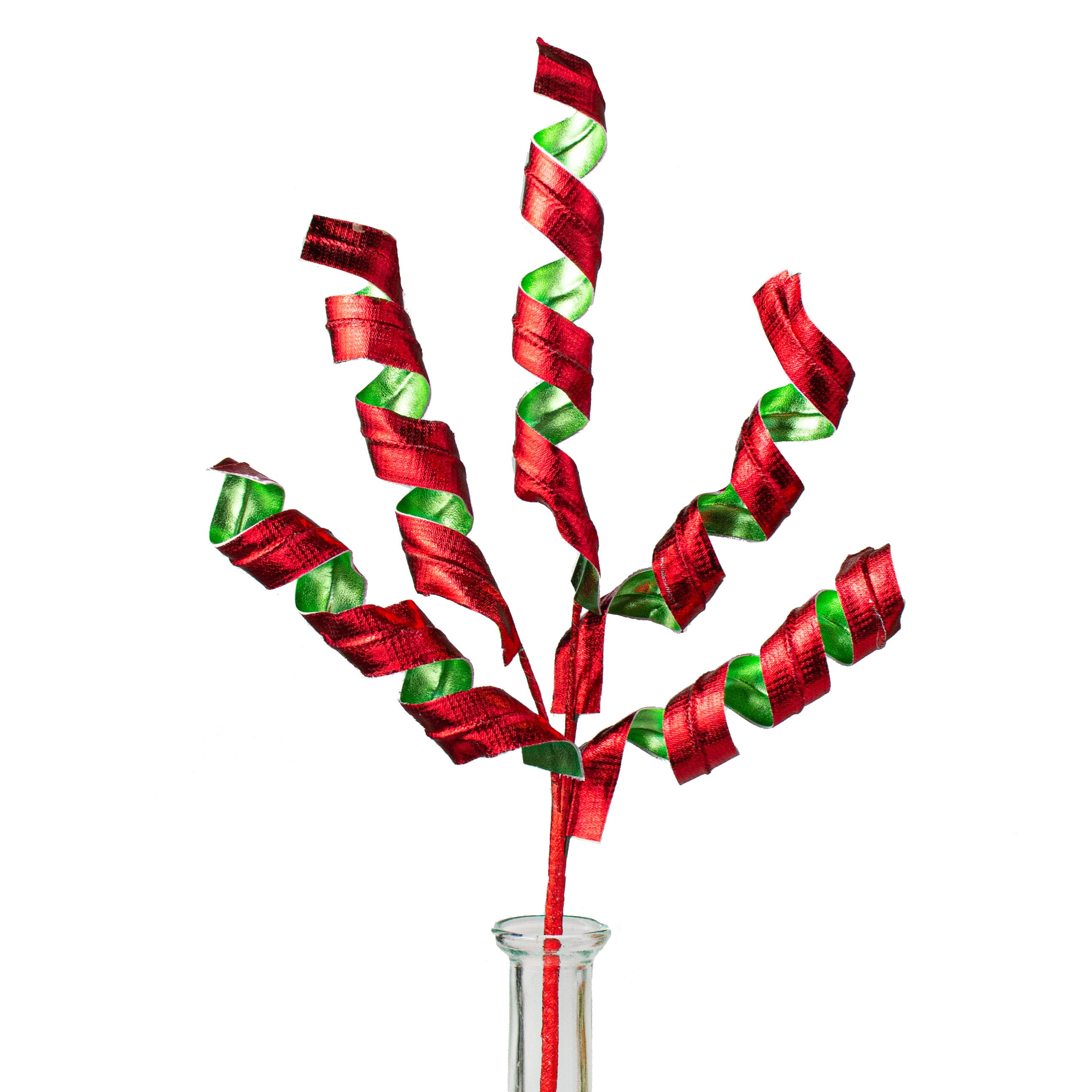 16" Metallic Curly Pick: Red & Green Item Number: 85204RDGN