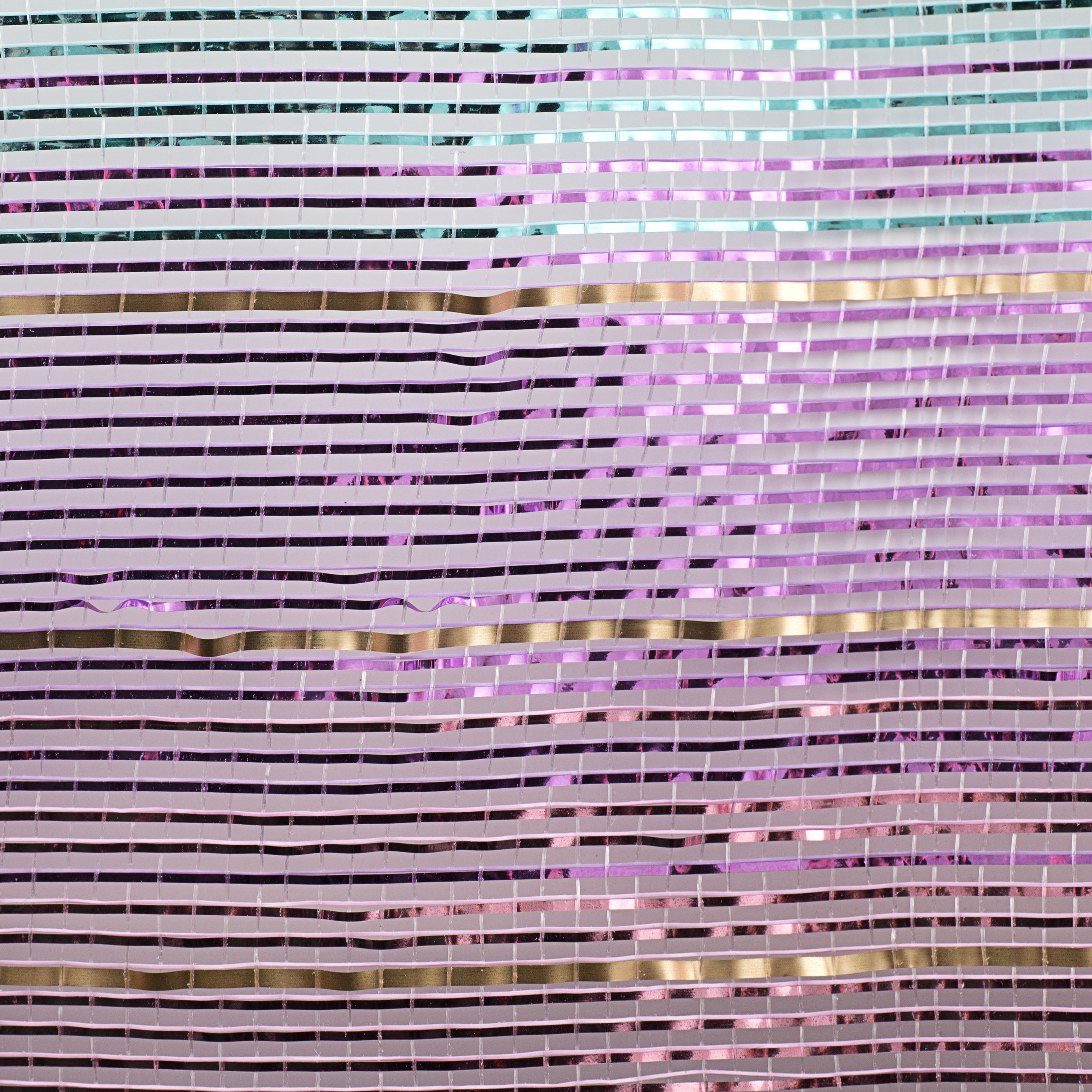 10" Metallic Foil Ombré Mesh: Light Pink, Lavender, Ice Blue, Gold detail photo 3