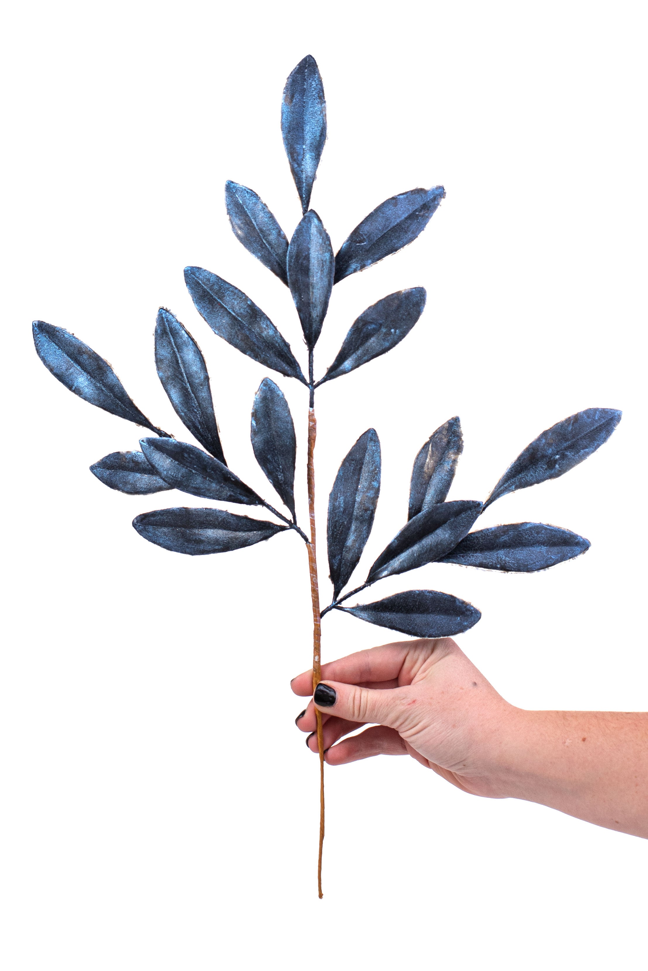 18" Metallic Laurel Pick: Navy Blue detail photo 3