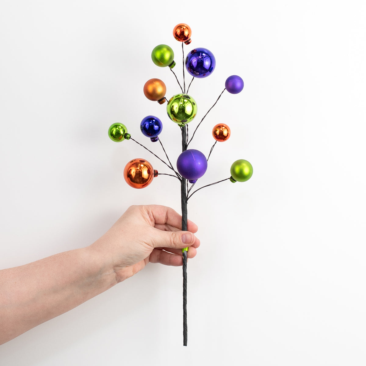 16" Metallic Ornament Ball Pick: Bright Halloween detail photo 3