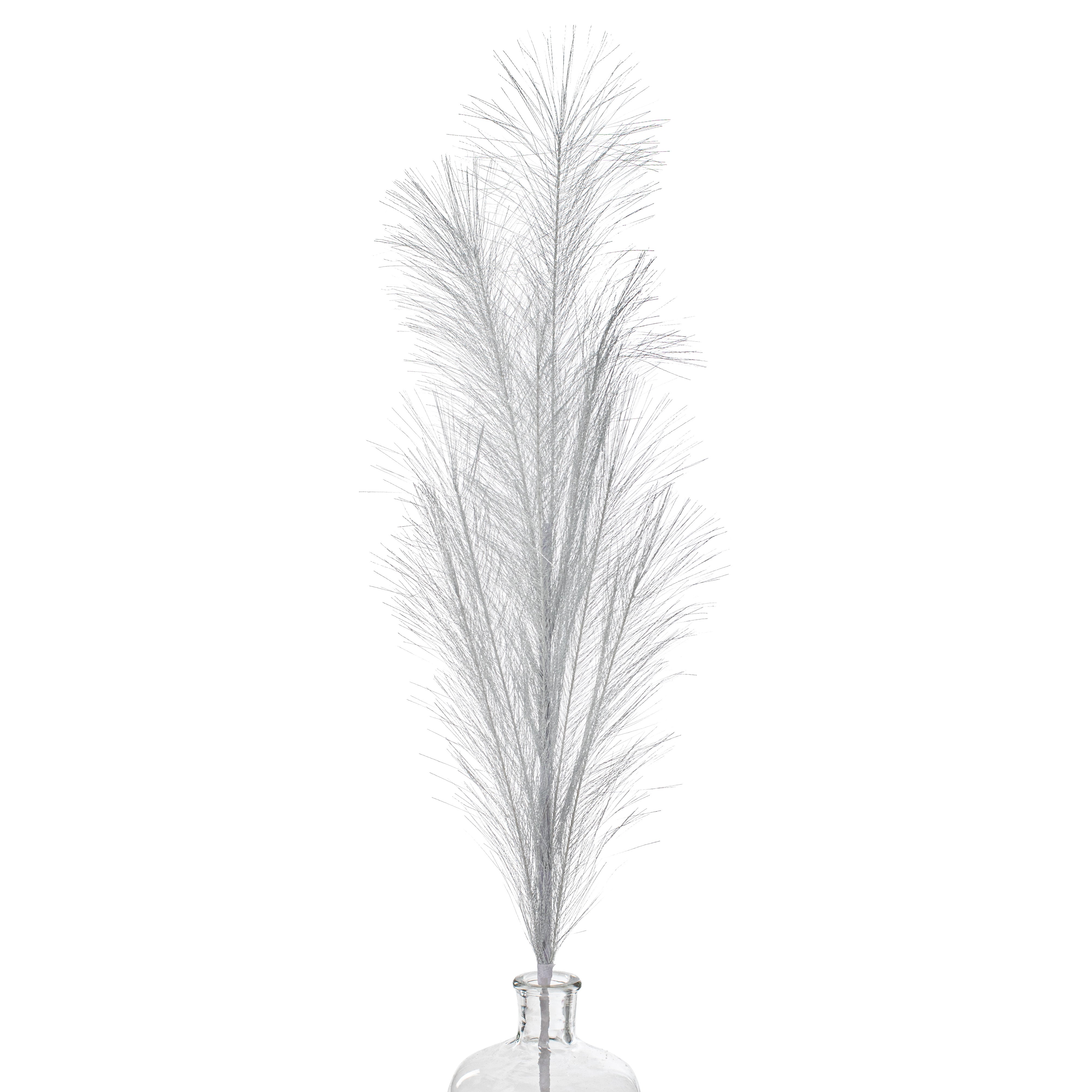 38" Metallic Pampas Grass Spray: Silver Item Number: FG625526