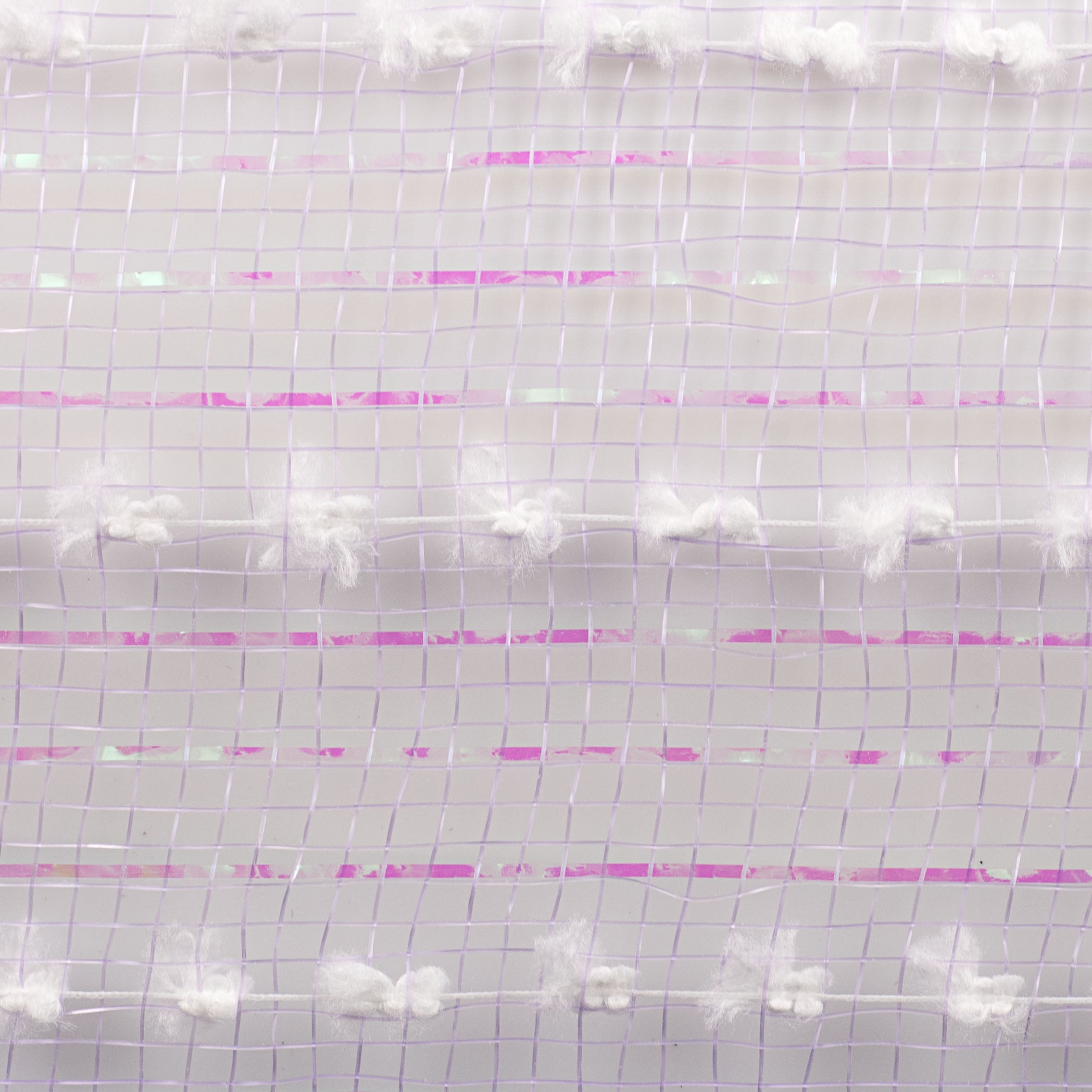 10" Metallic Snowball Mesh: Lavender & Iridescent detail photo 3