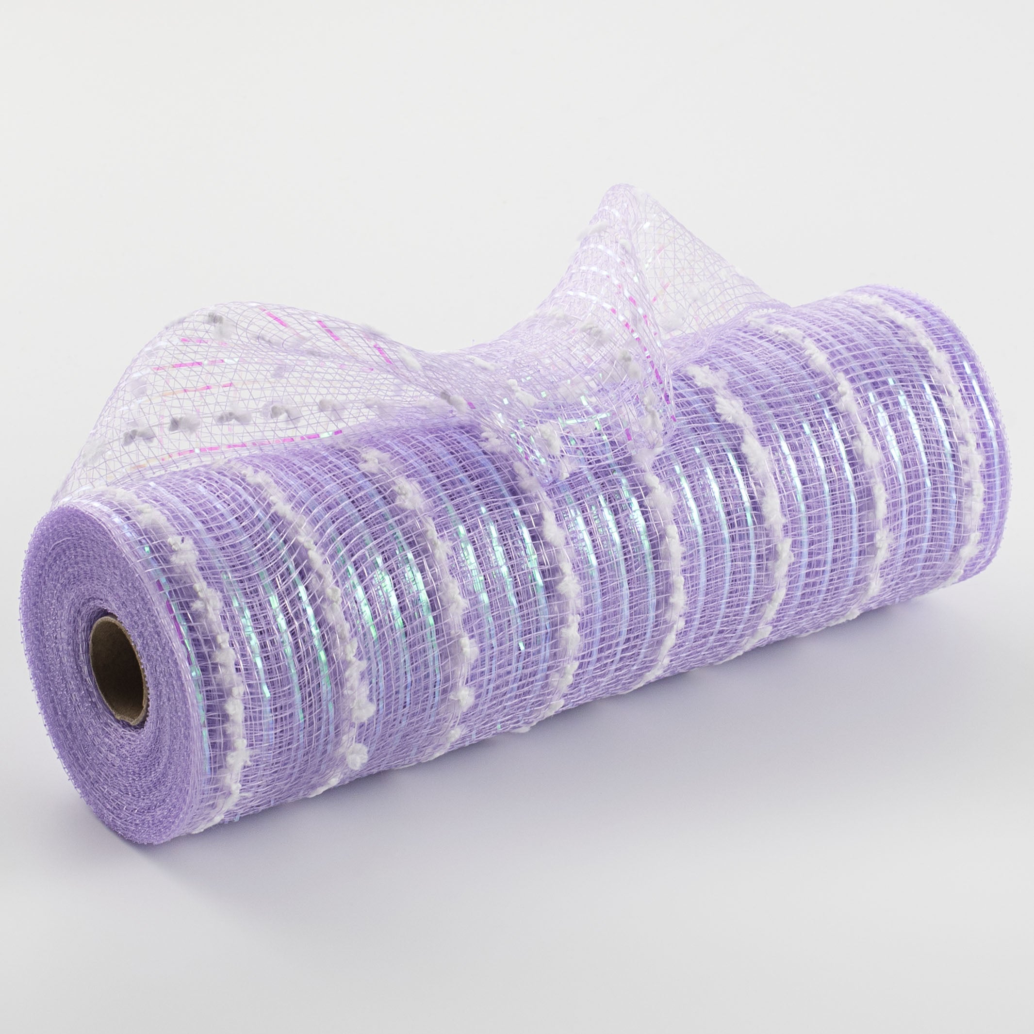 10" Metallic Snowball Mesh: Lavender & Iridescent Item Number: XB107210-30