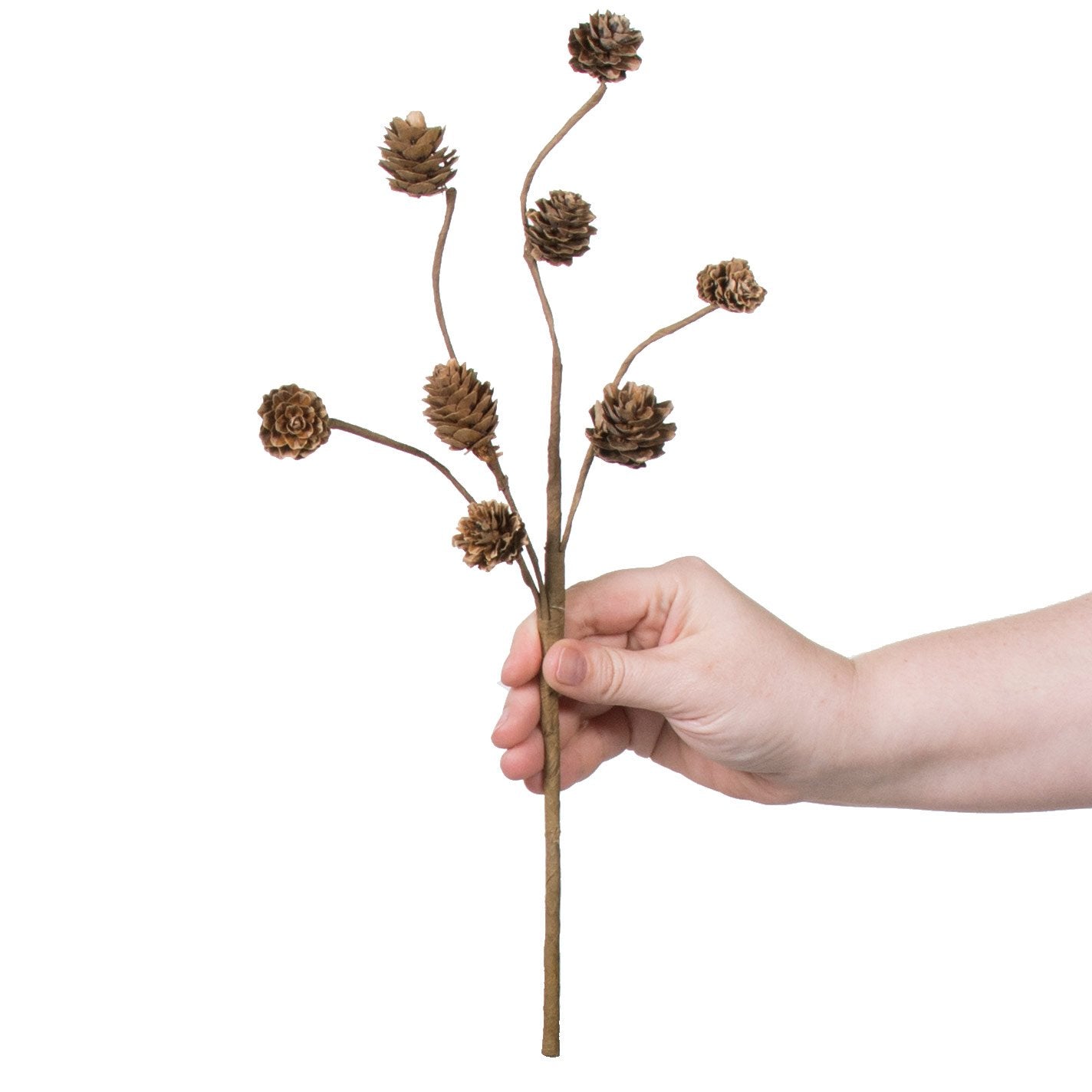 14" Mini Pinecone Floral Pick detail photo 3
