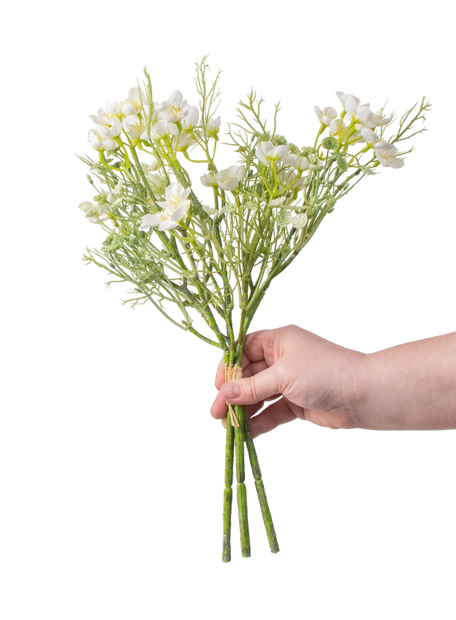 16" Mini Wildflower Bundle: Cream White detail photo 3