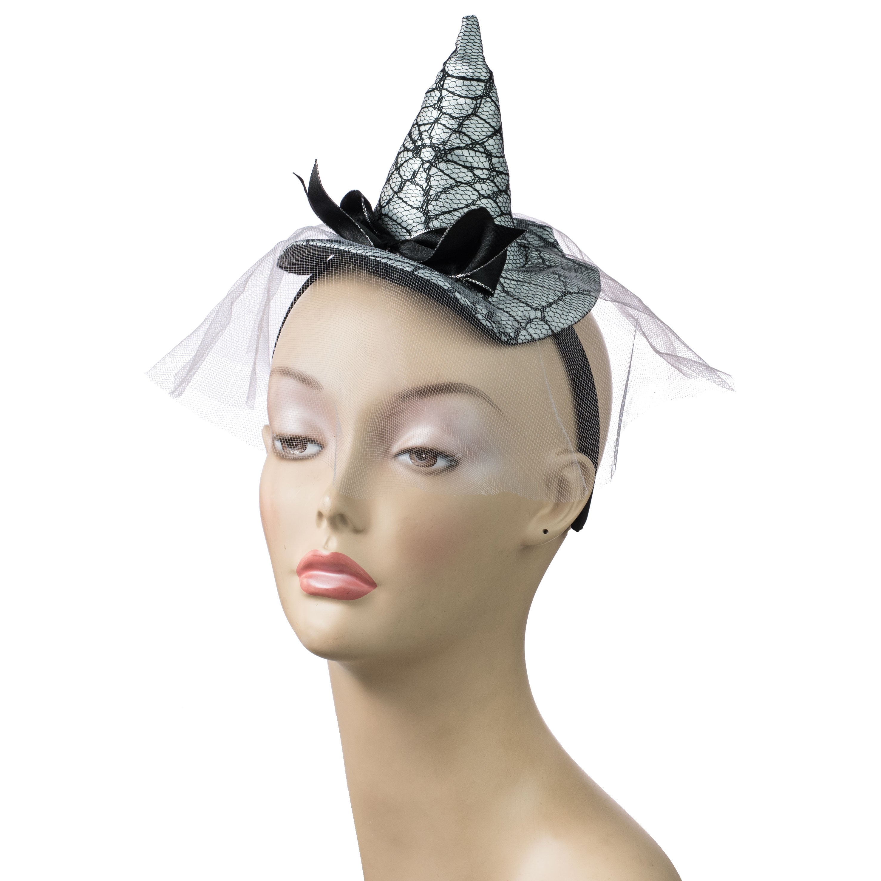 Mini Witch Hat Headband: Spiderweb Item Number: 27758SVAJ