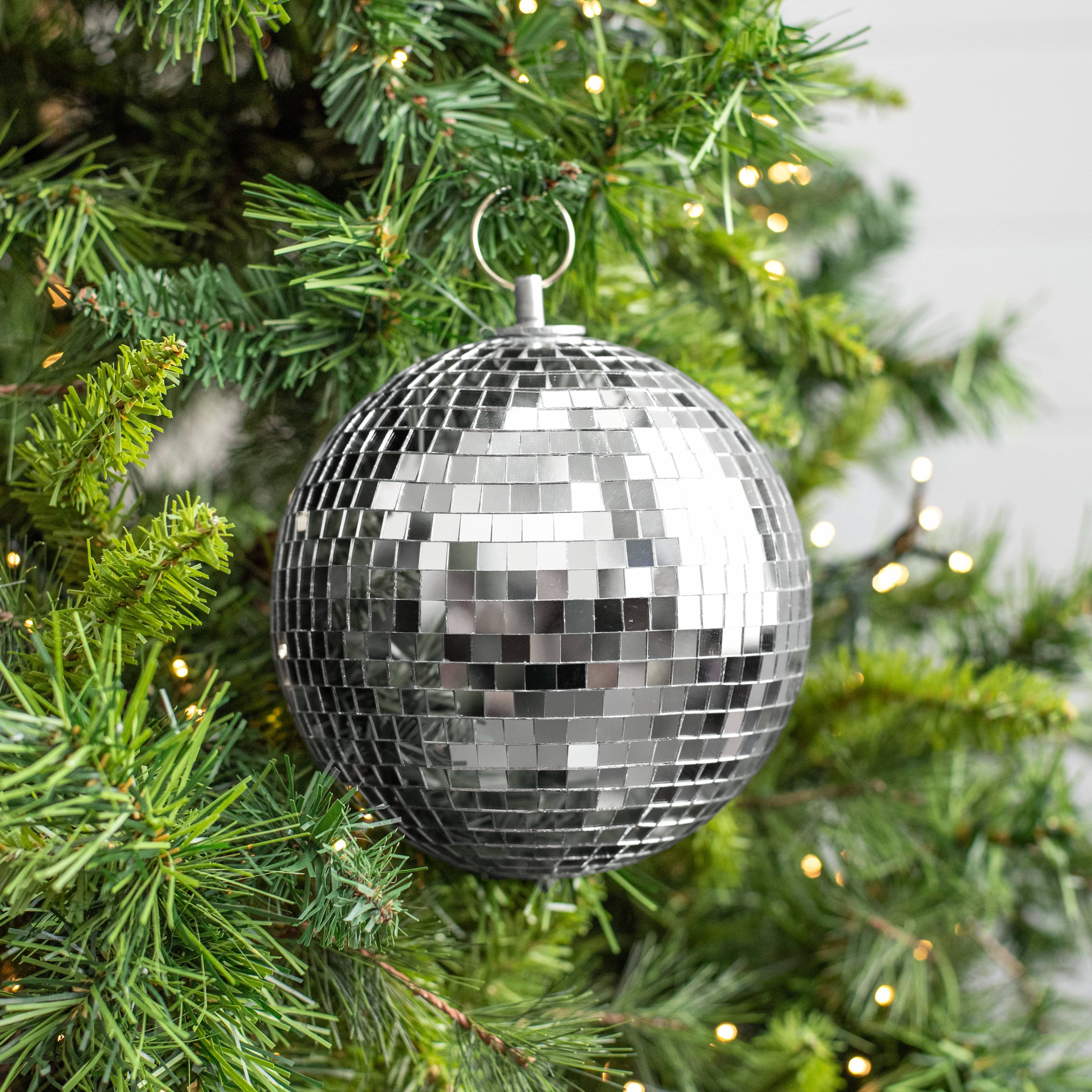6" Mirror Disco Ball Ornament Lifestyle Photo