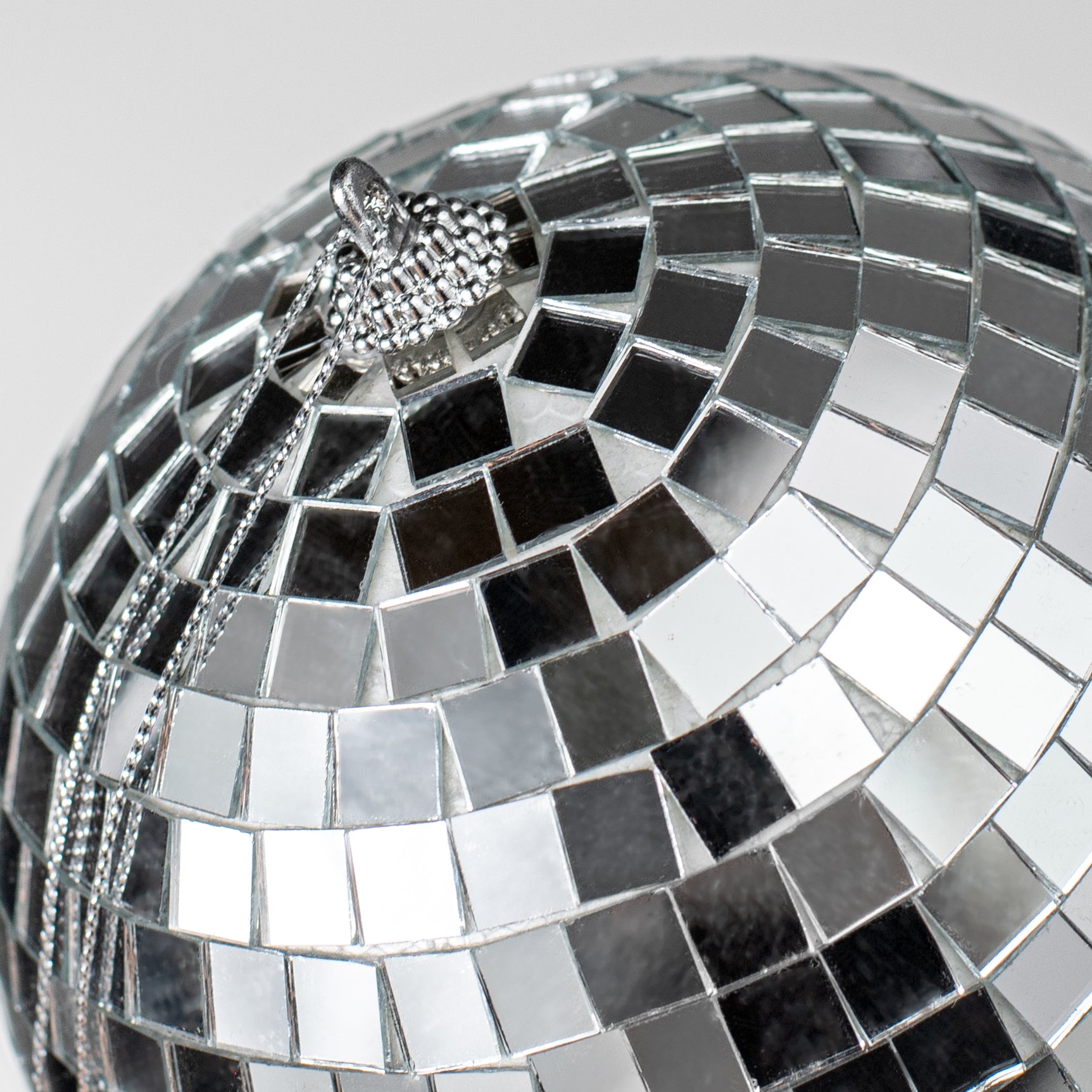 5" Mirror Disco Ball Ornament detail photo 3