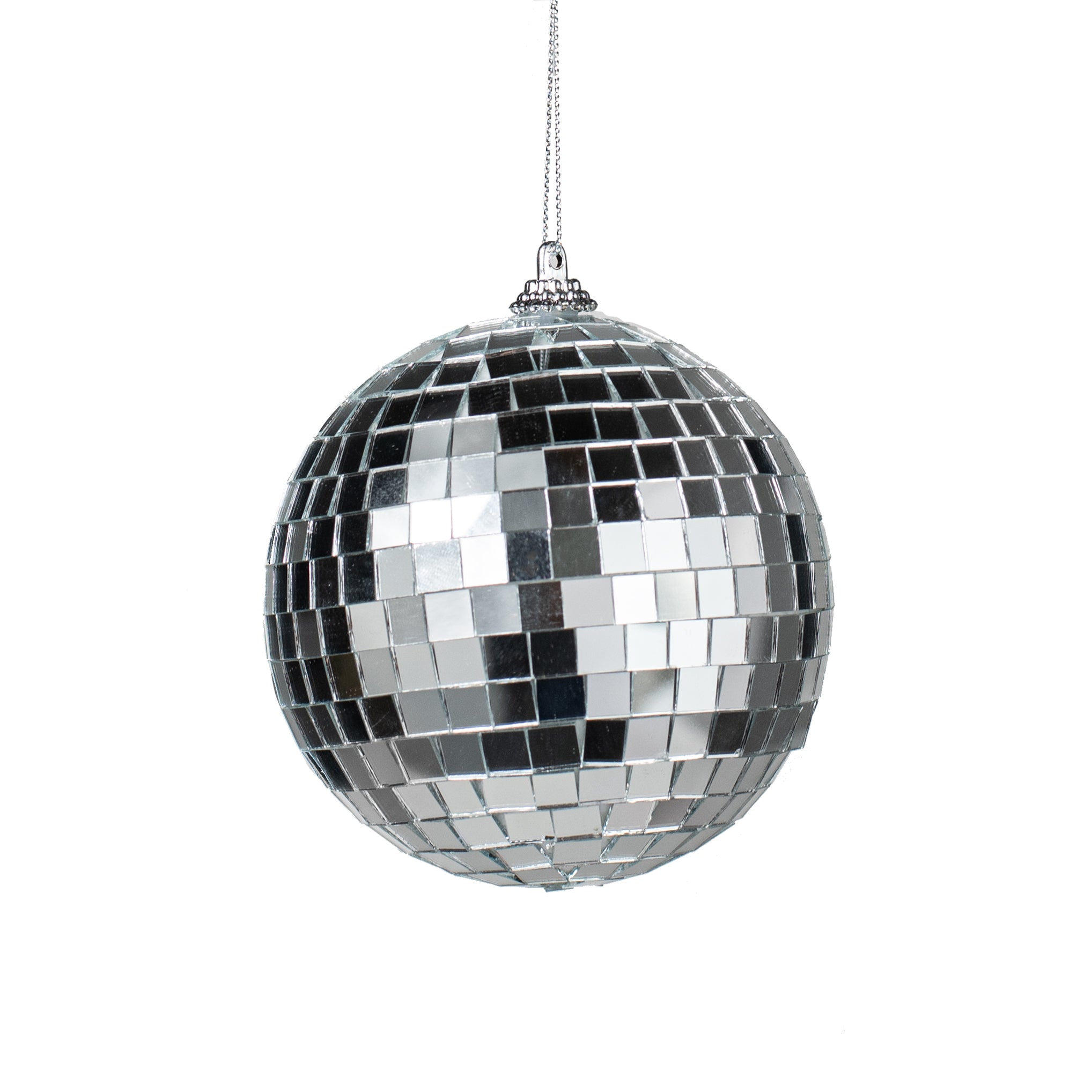 4" Mirror Disco Ball Ornament Item Number: 86225SV