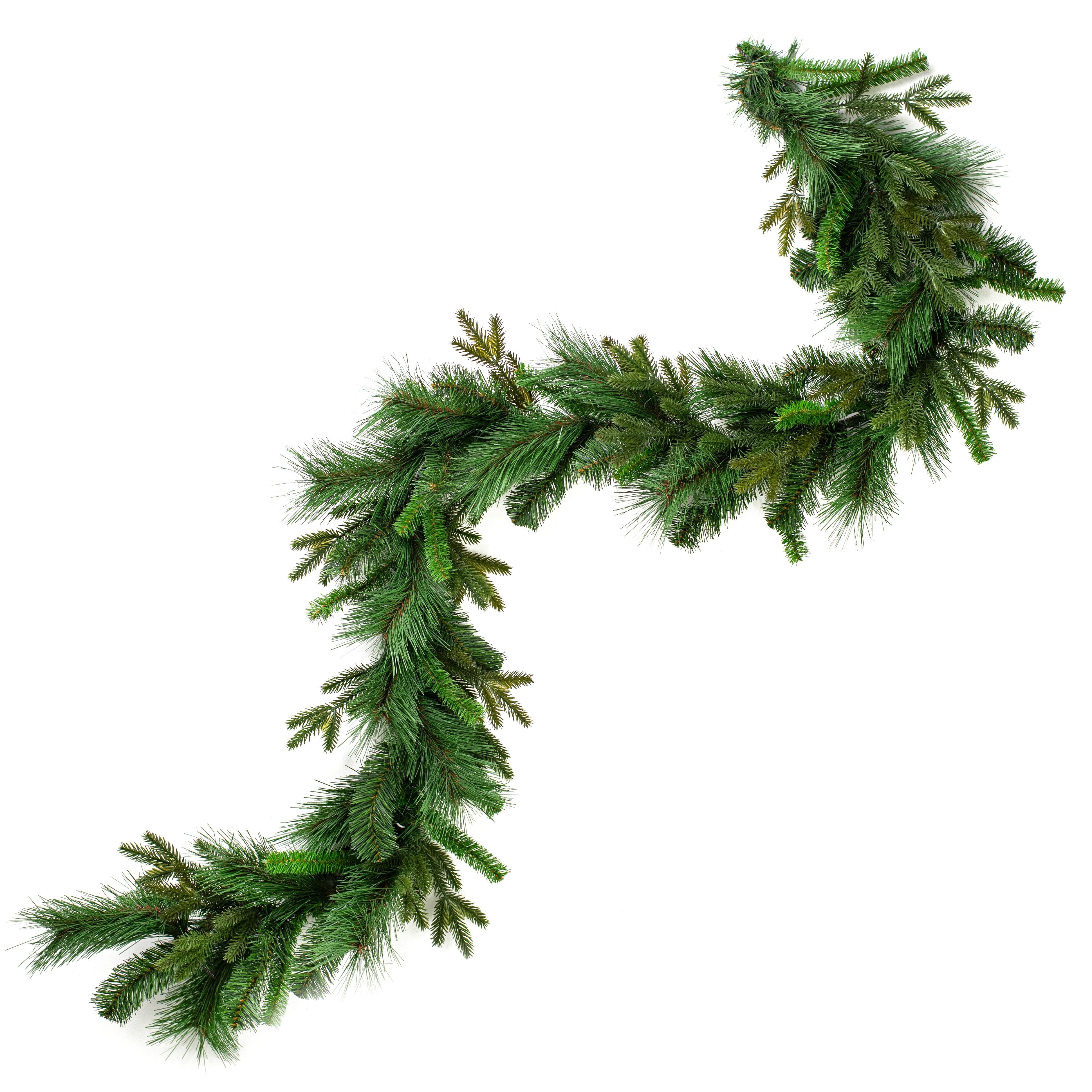 6' Mixed Pine Greenery Garland detail photo 4
