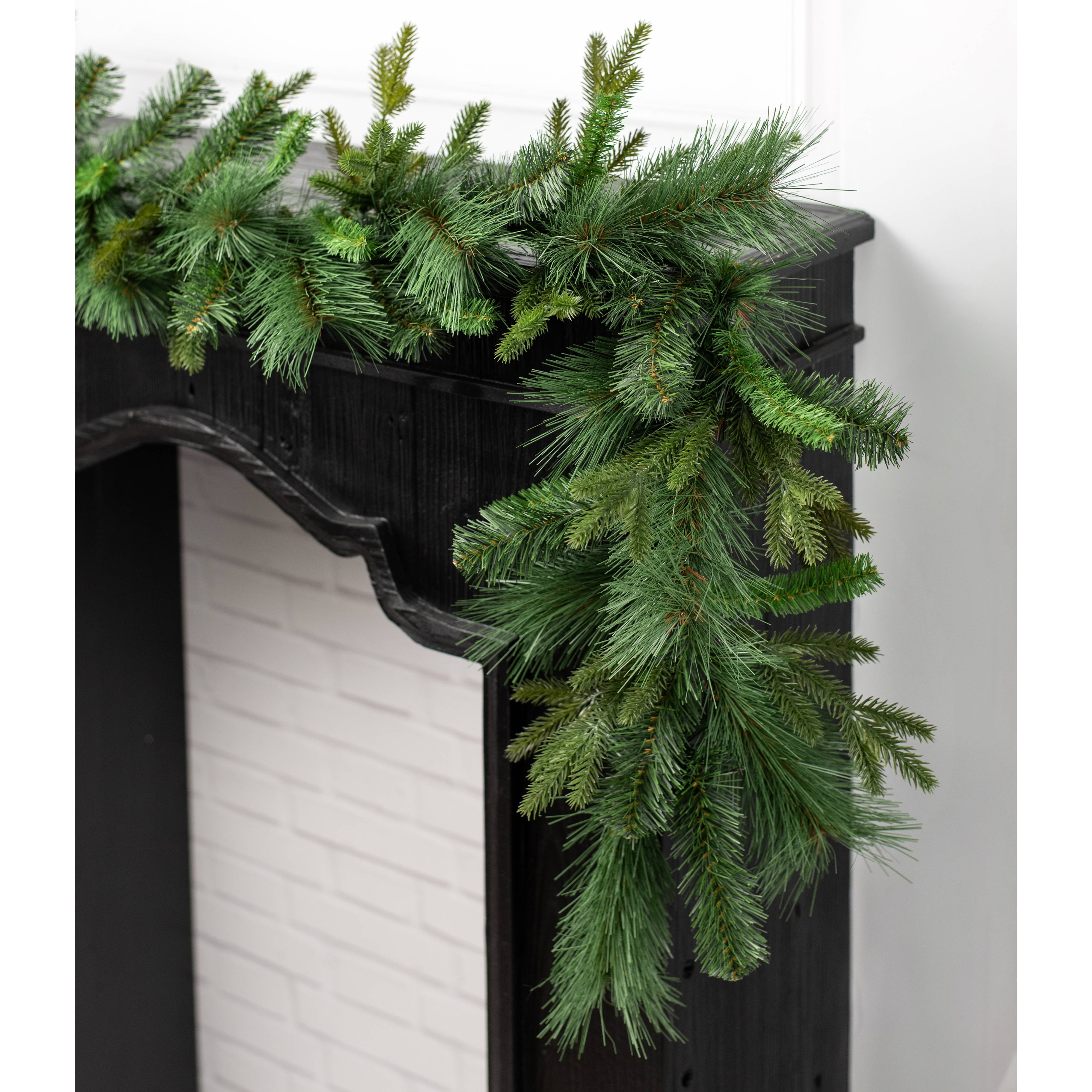 6' Mixed Pine Greenery Garland with UV Protection Lifestyle Photo
