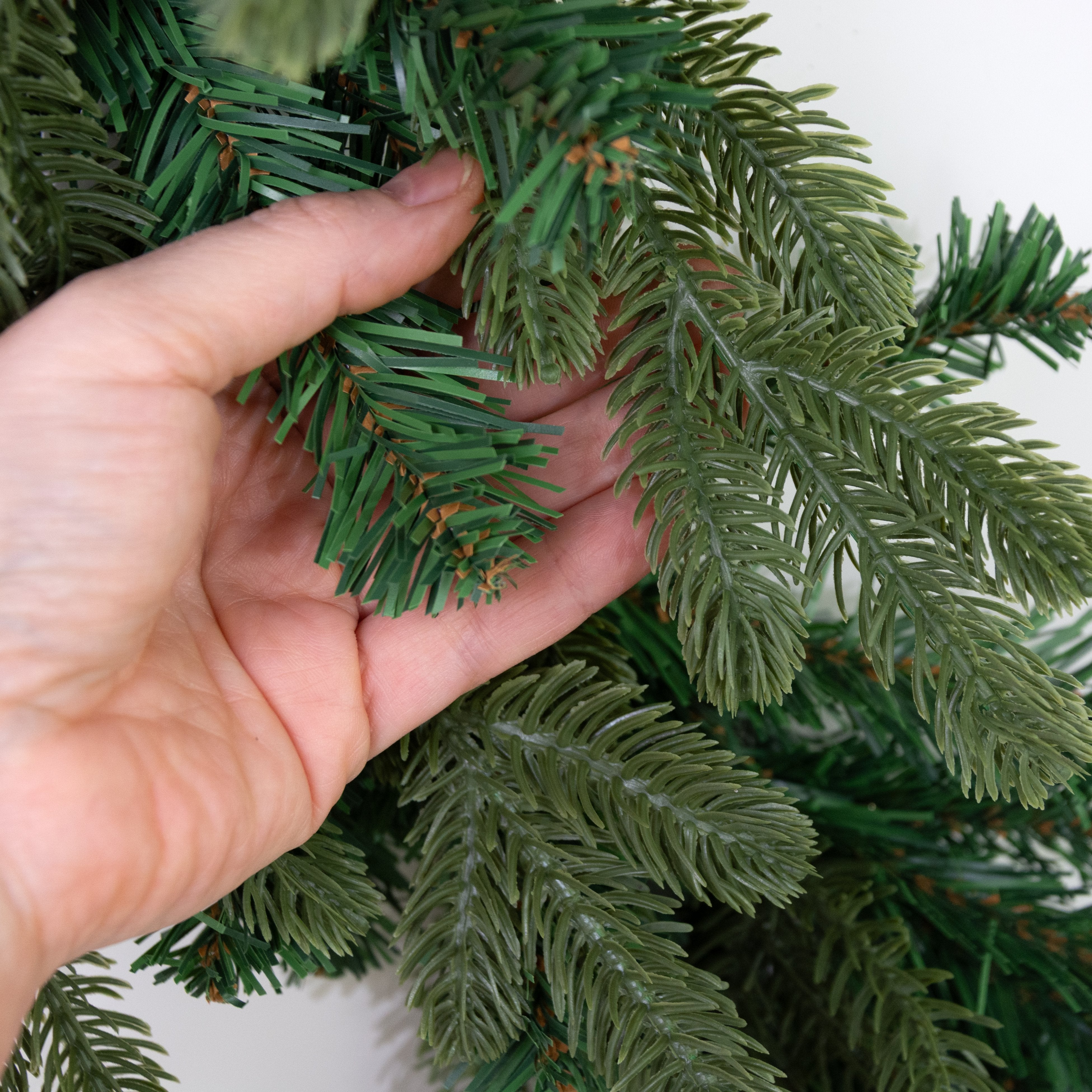 6' Mixed Soft Touch Pine & PVC Garland detail photo 4