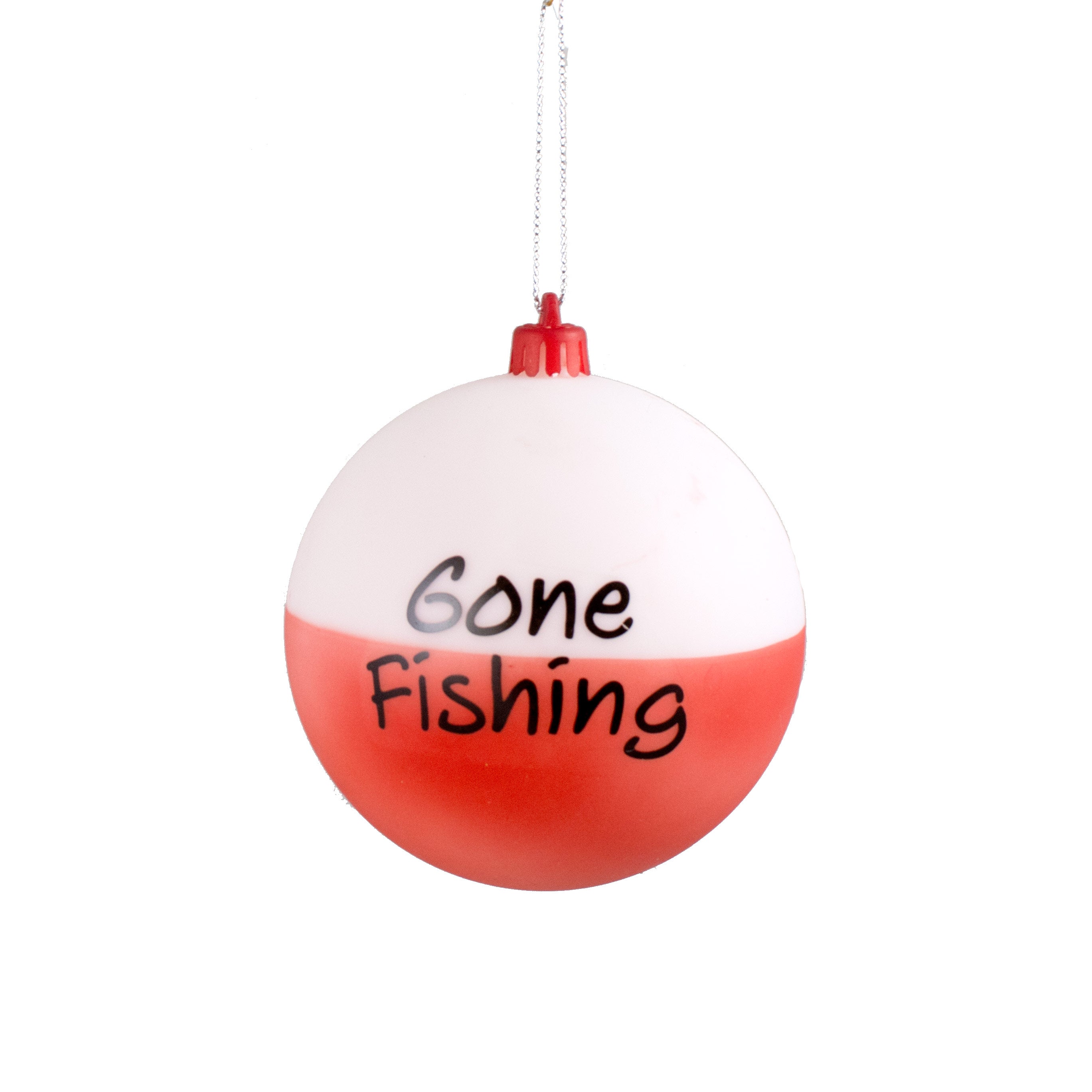 100MM Bobber Ball Ornament: Red & White Item Number: XY8037