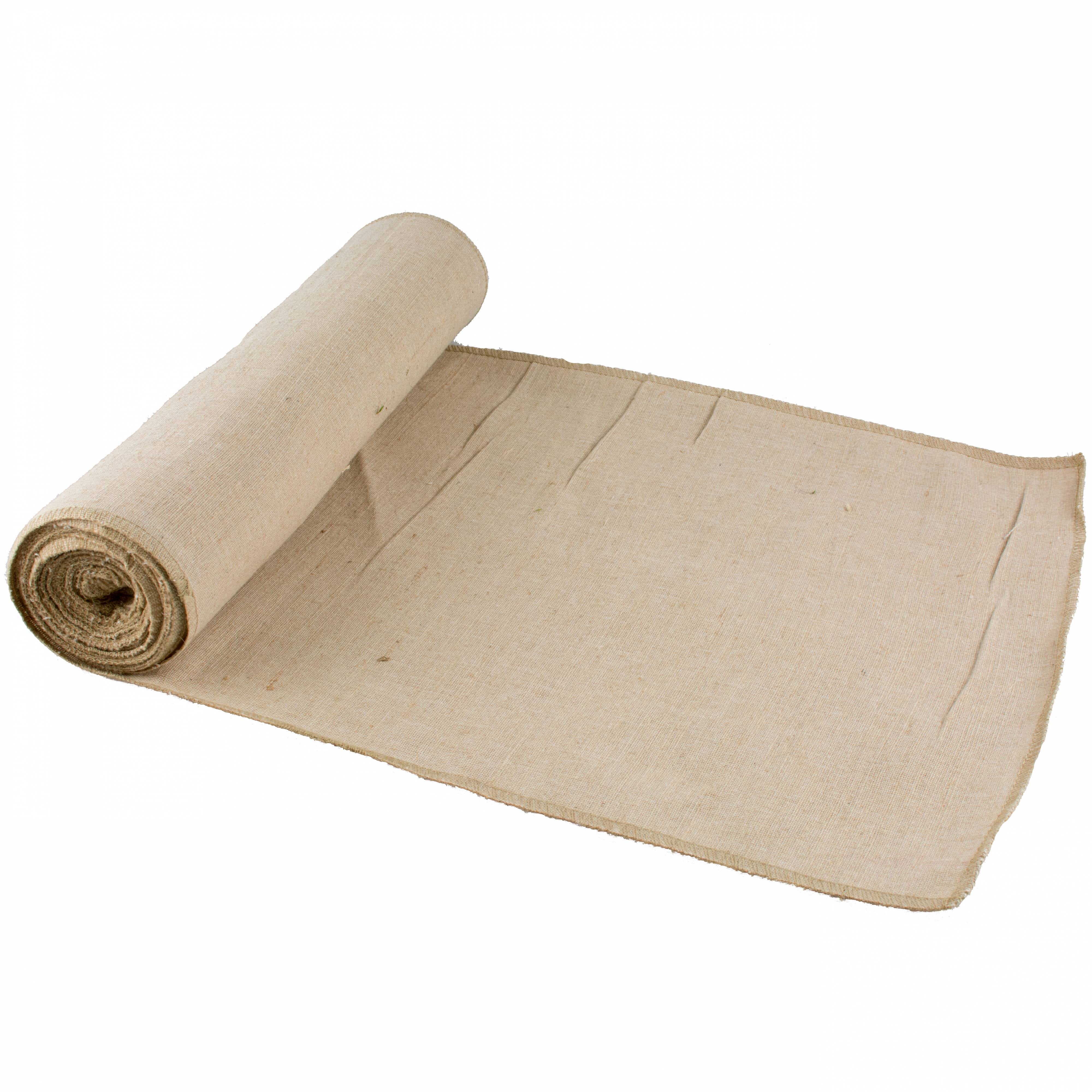 14" Natural Jute Cotton Fabric Roll (10 Yards) Item Number: JRC14-12