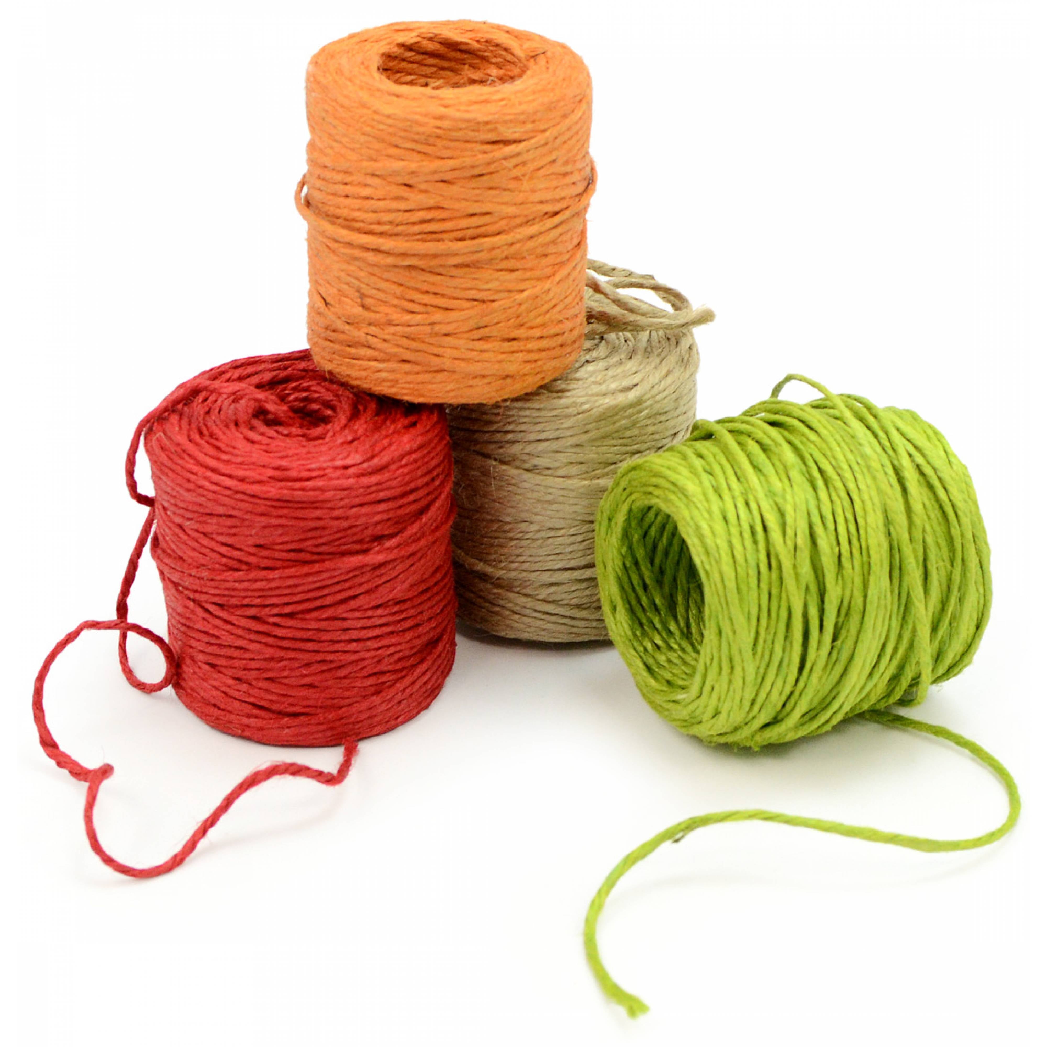Natural Jute Rope / Twine: Orange (75 Yards) detail photo 3