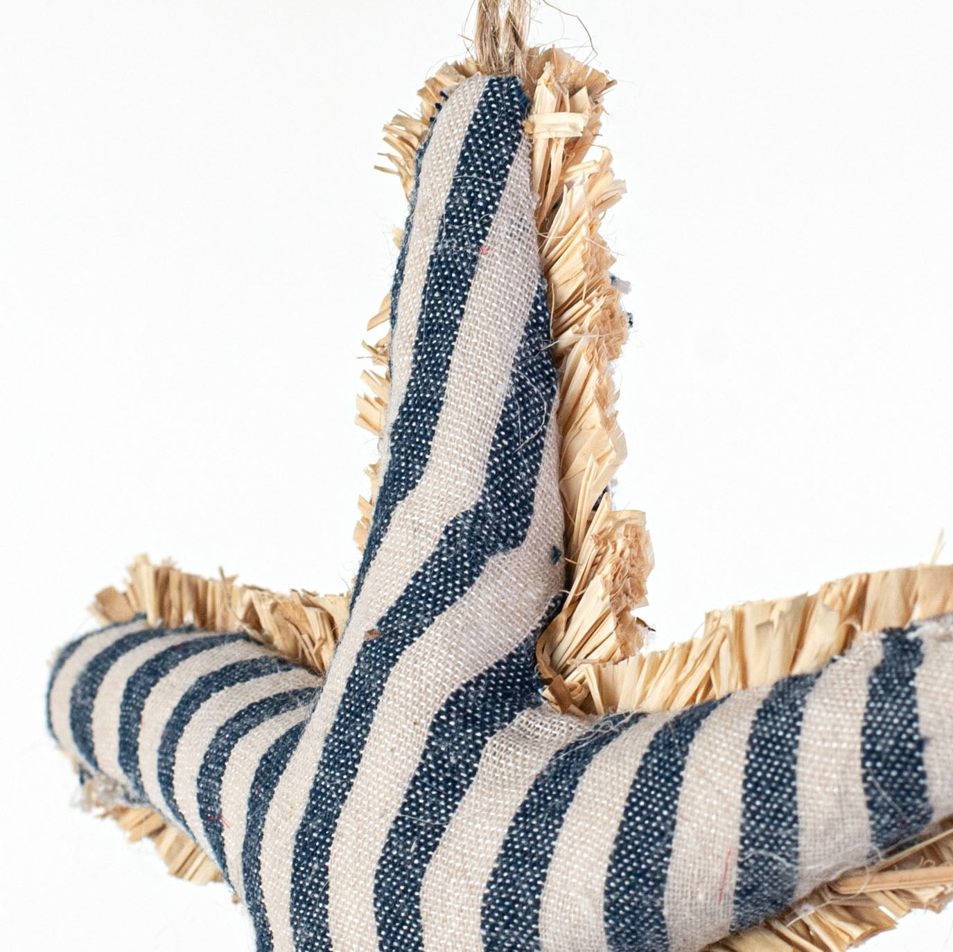 5.75" Nautical Stripe Starfish Ornament detail photo 3