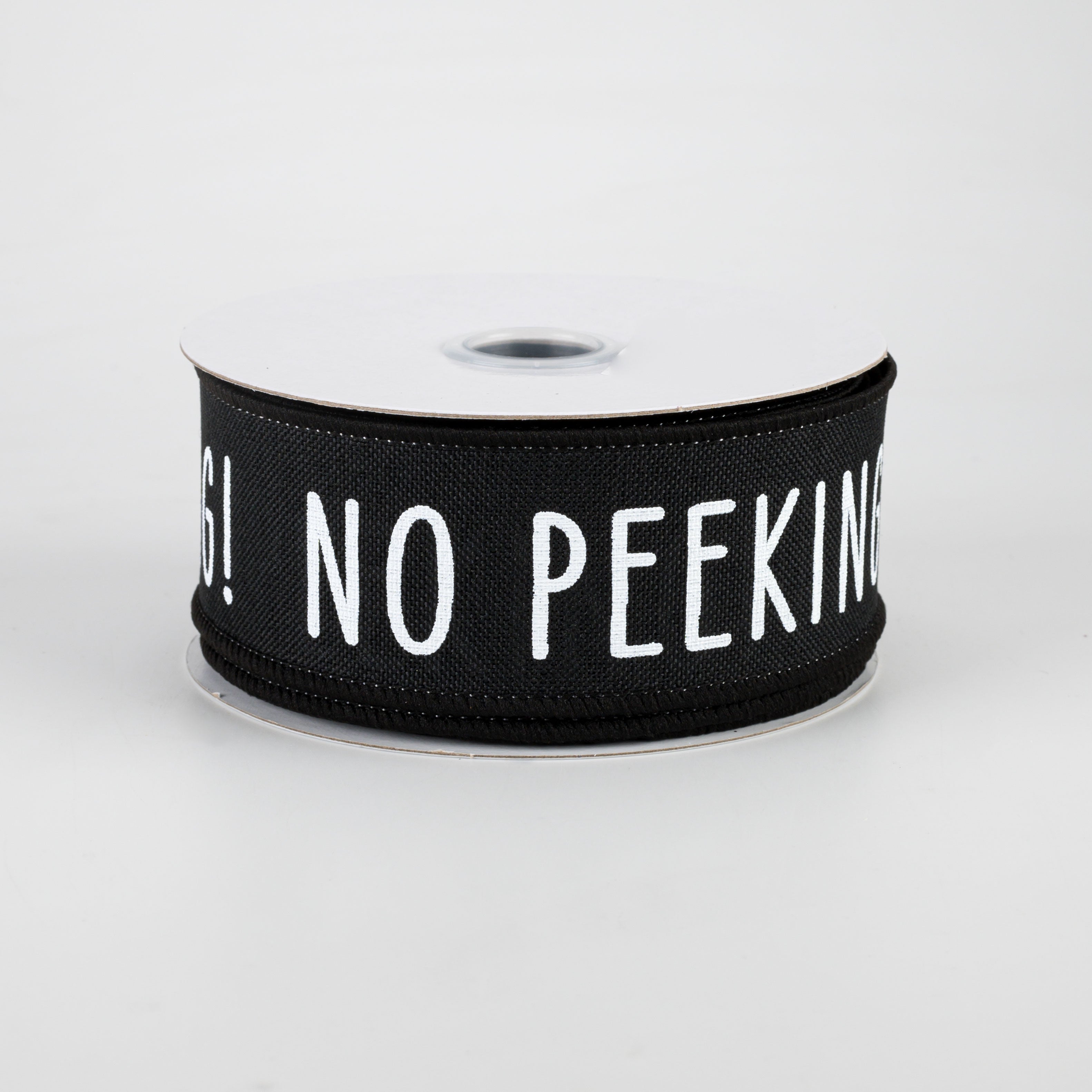 1.5" No Peeking Ribbon: Black (10 Yards)