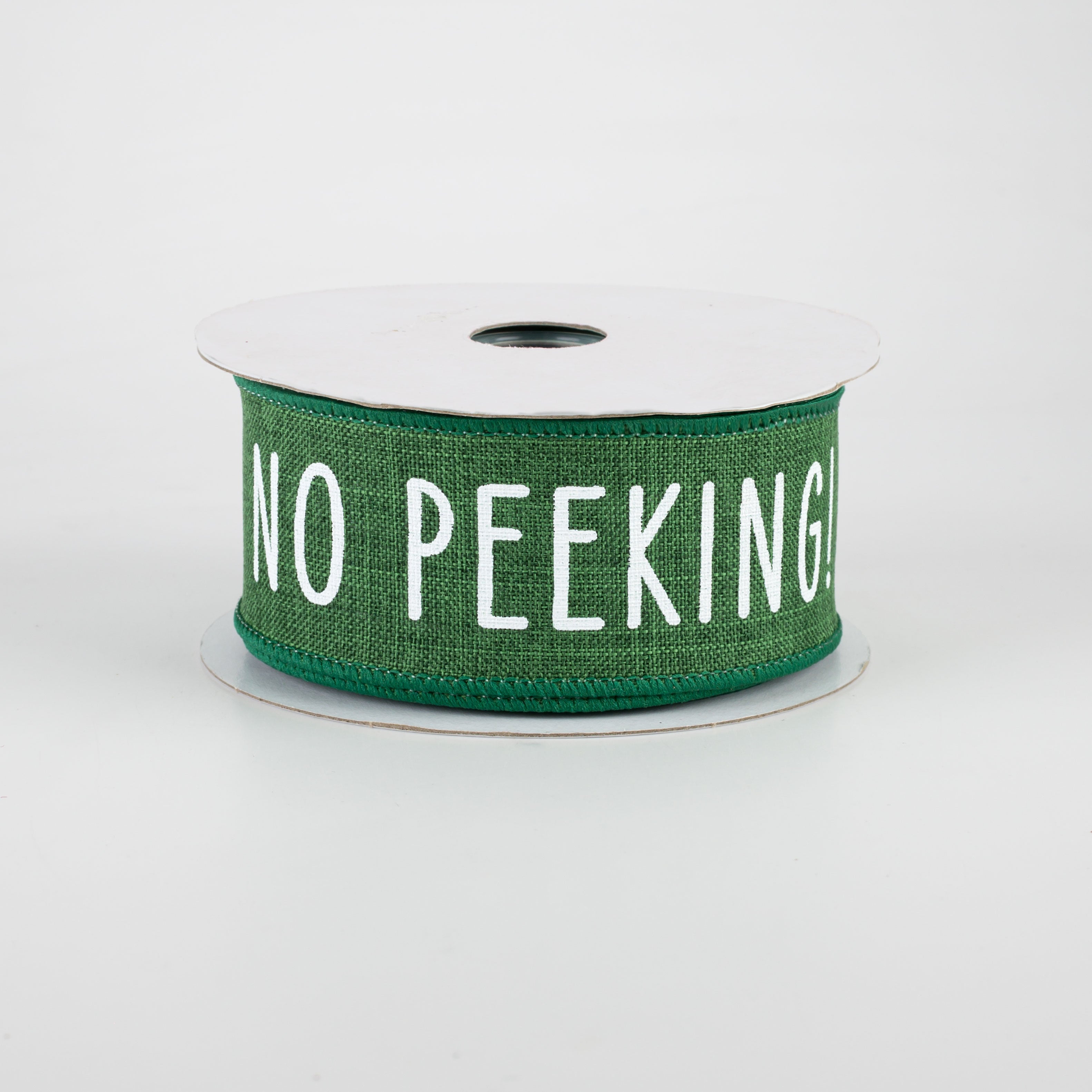 1.5" No Peeking Ribbon: Emerald Green (10 Yards)
