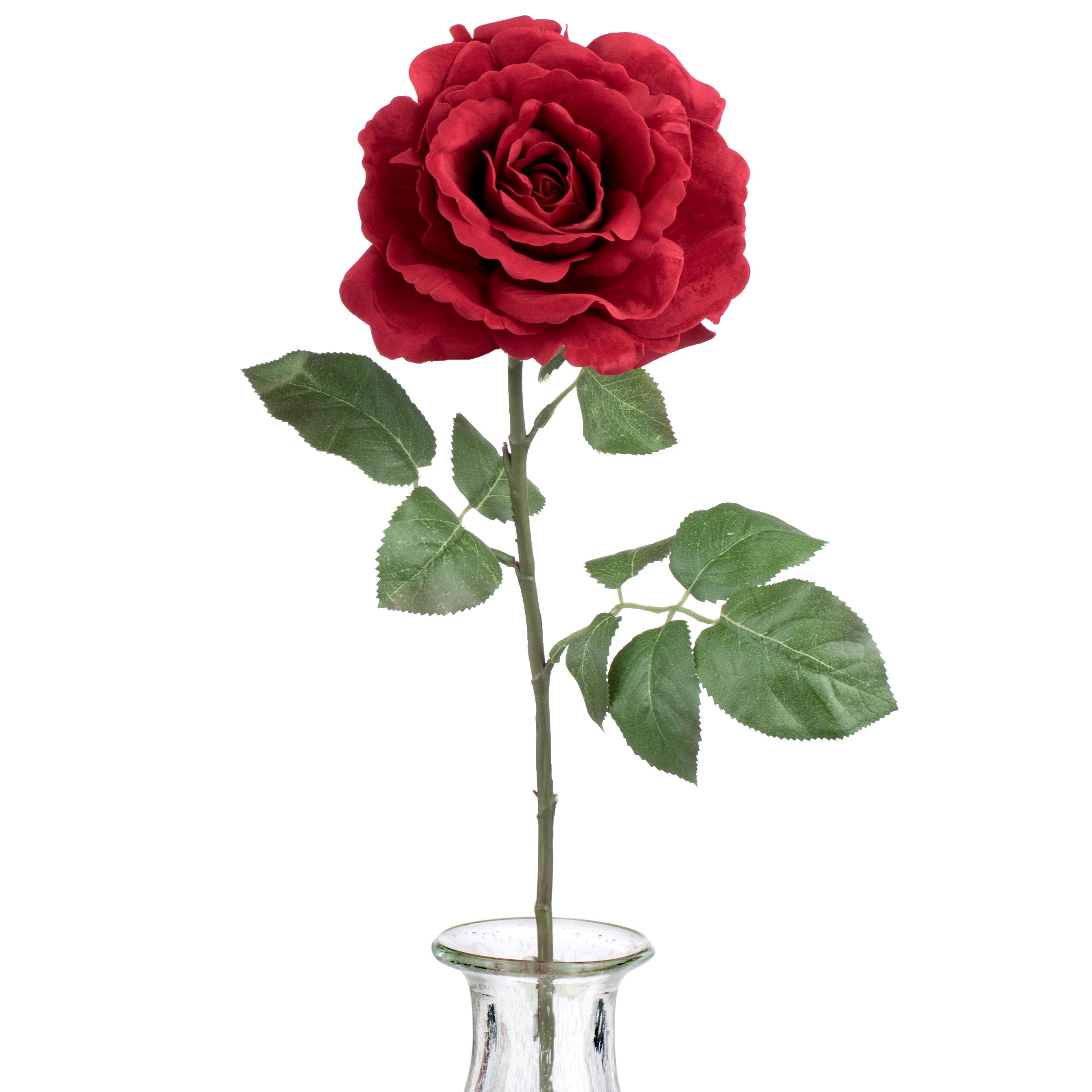 26" Open Red Velvet Rose Item Number: 2221012RD