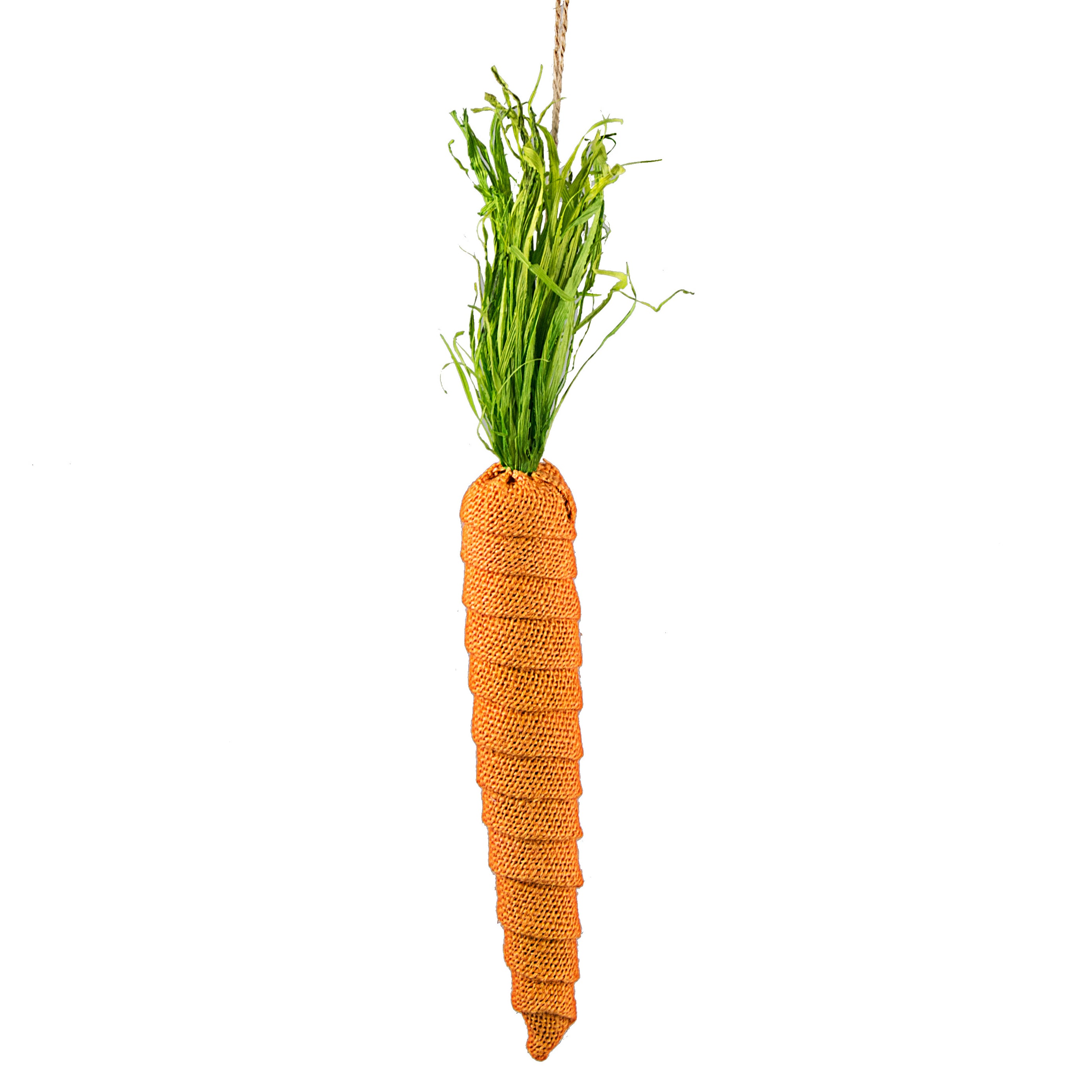 13" Orange Burlap Carrot Item Number: HE7126