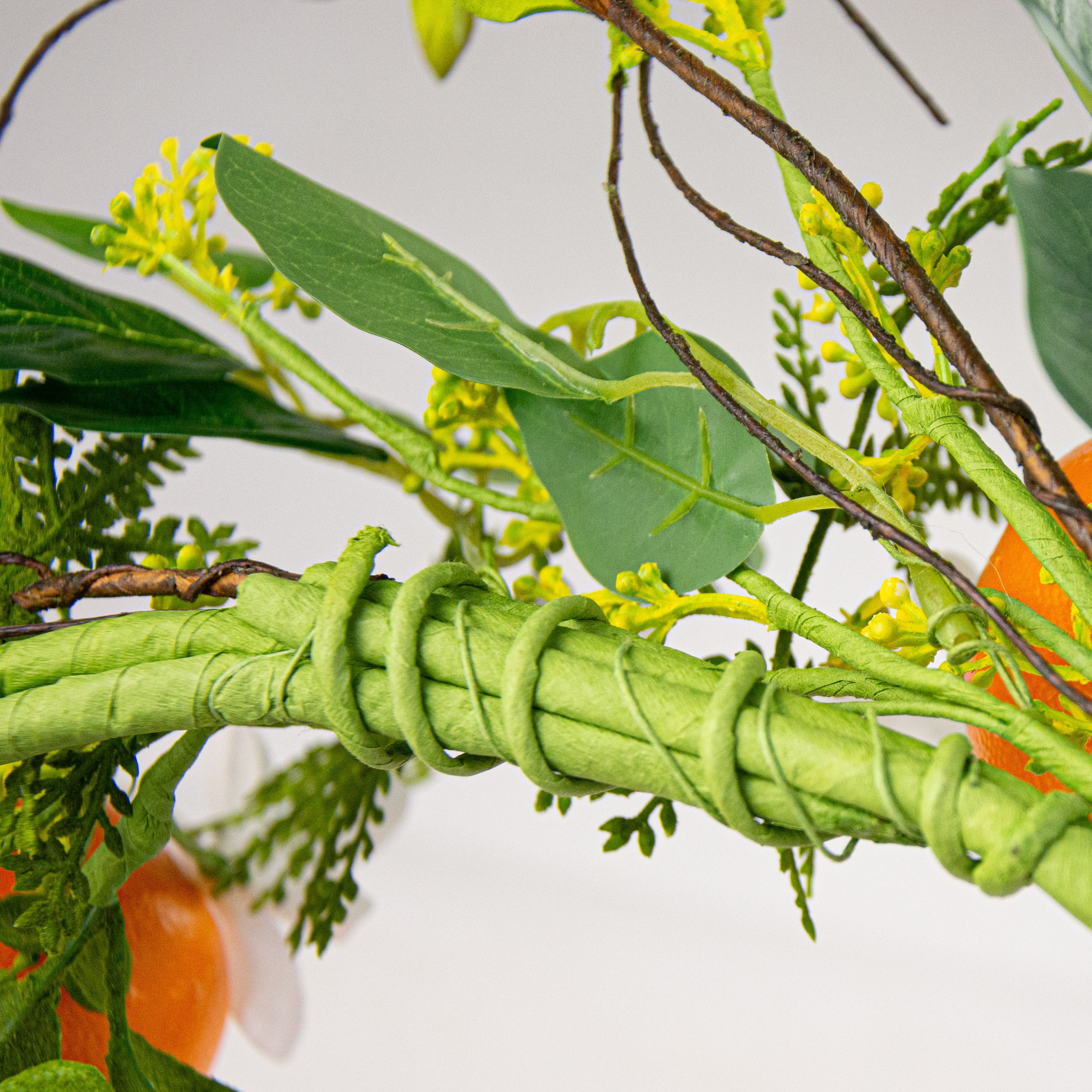 22" Orange & Fern Wreath detail photo 4