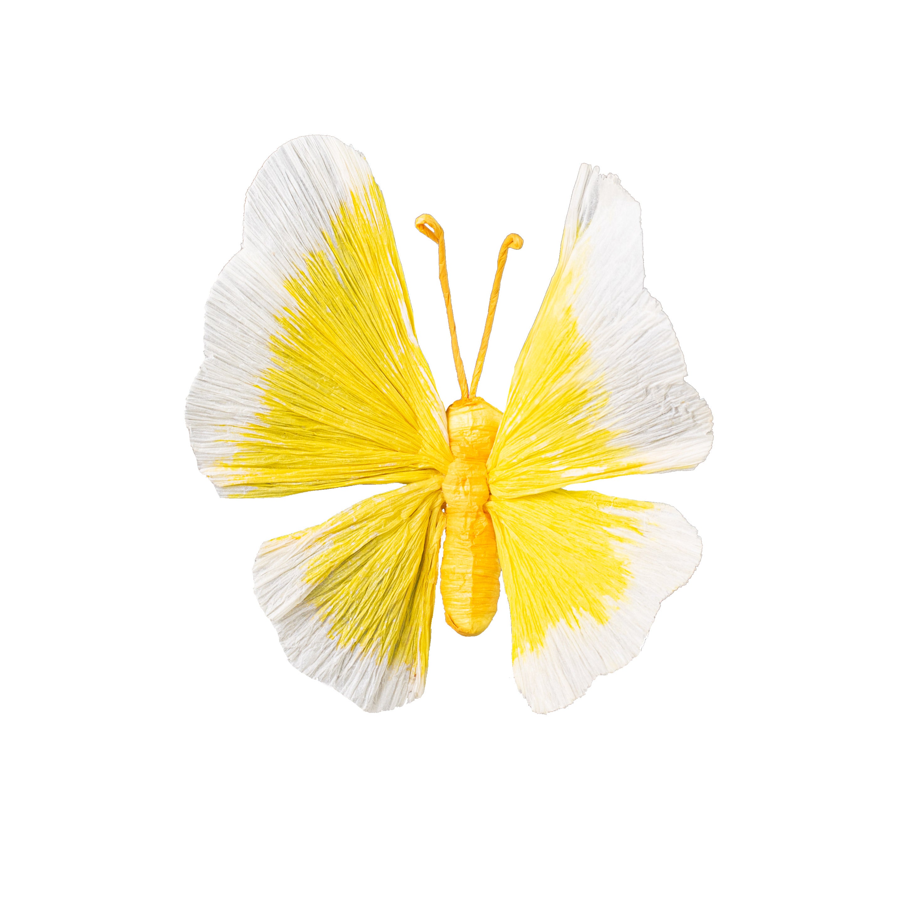 7" Paper Butterfly With Clip: Yellow Item Number: ME706629