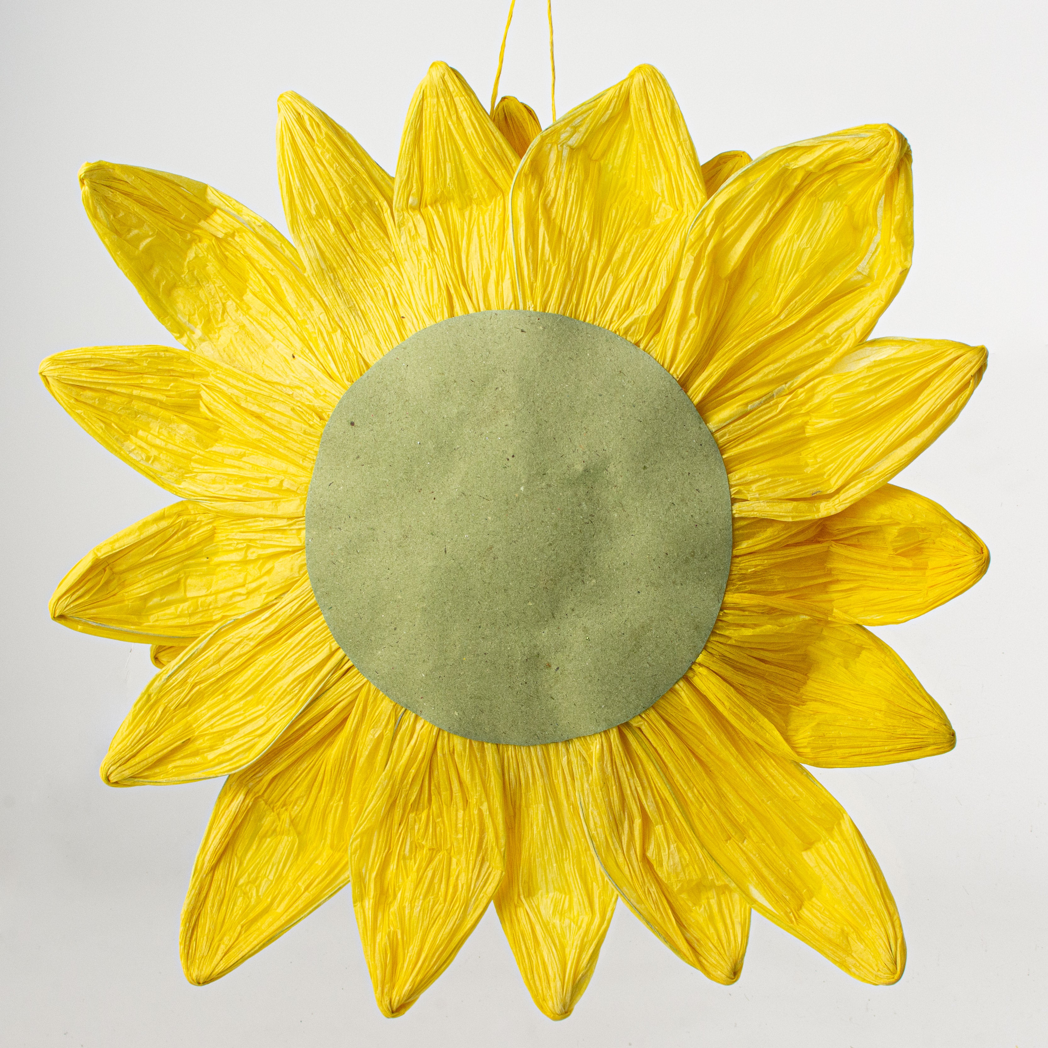 15" Paper Sunflower With Hanger detail photo 3