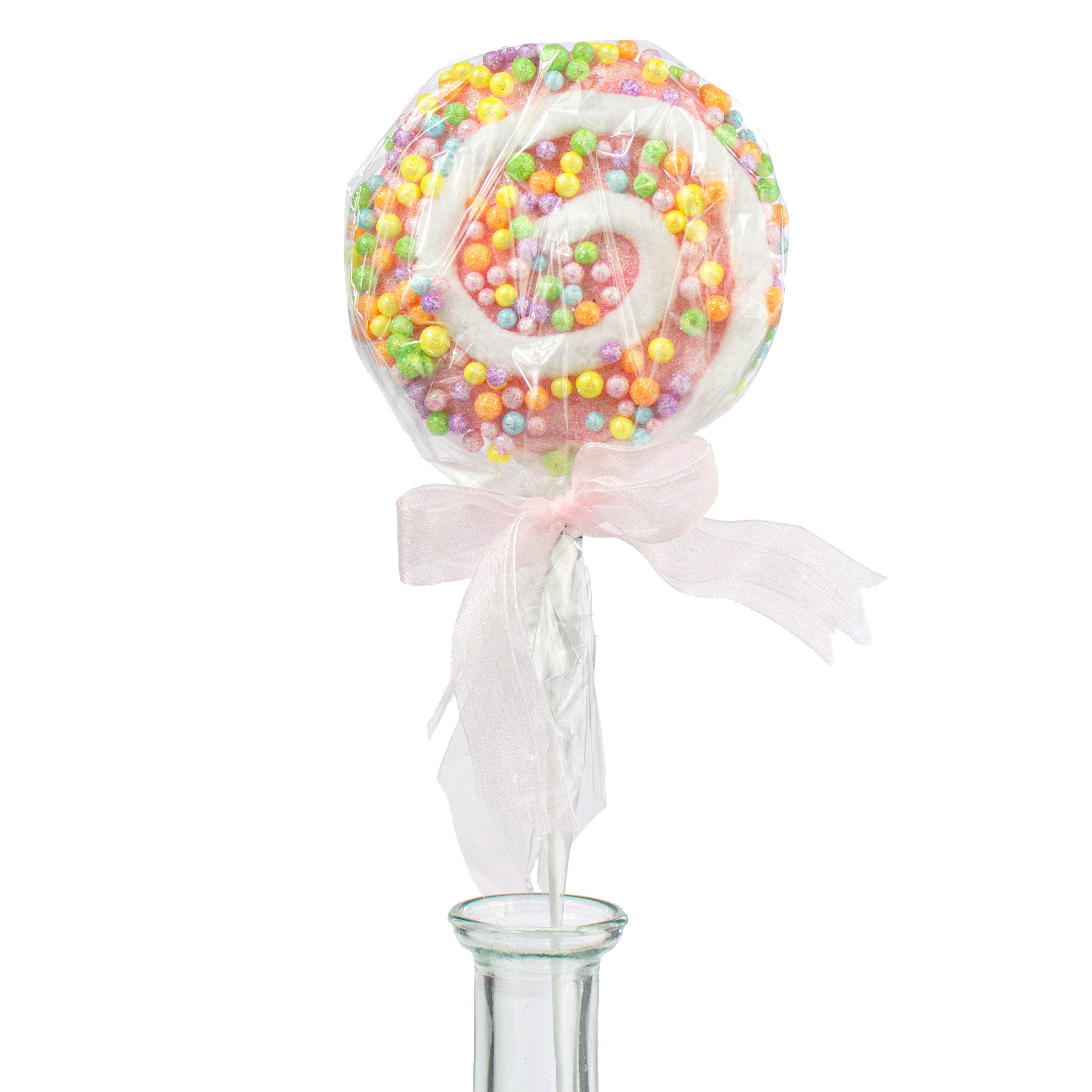 13" Pastel Lollipop Pick: Pink Item Number: 40033-PK