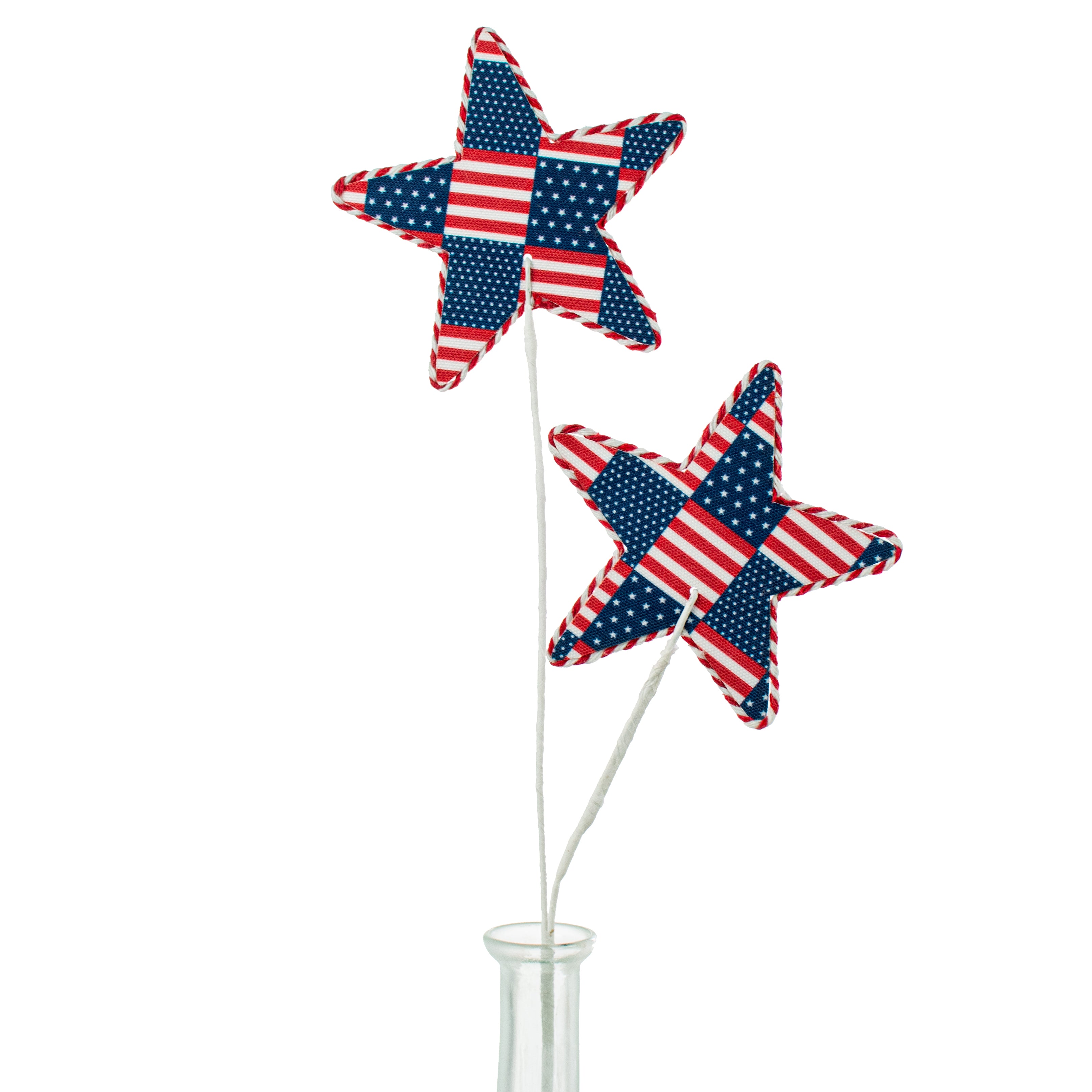 18" Patriotic Fabric Star Pick Item Number: 211383