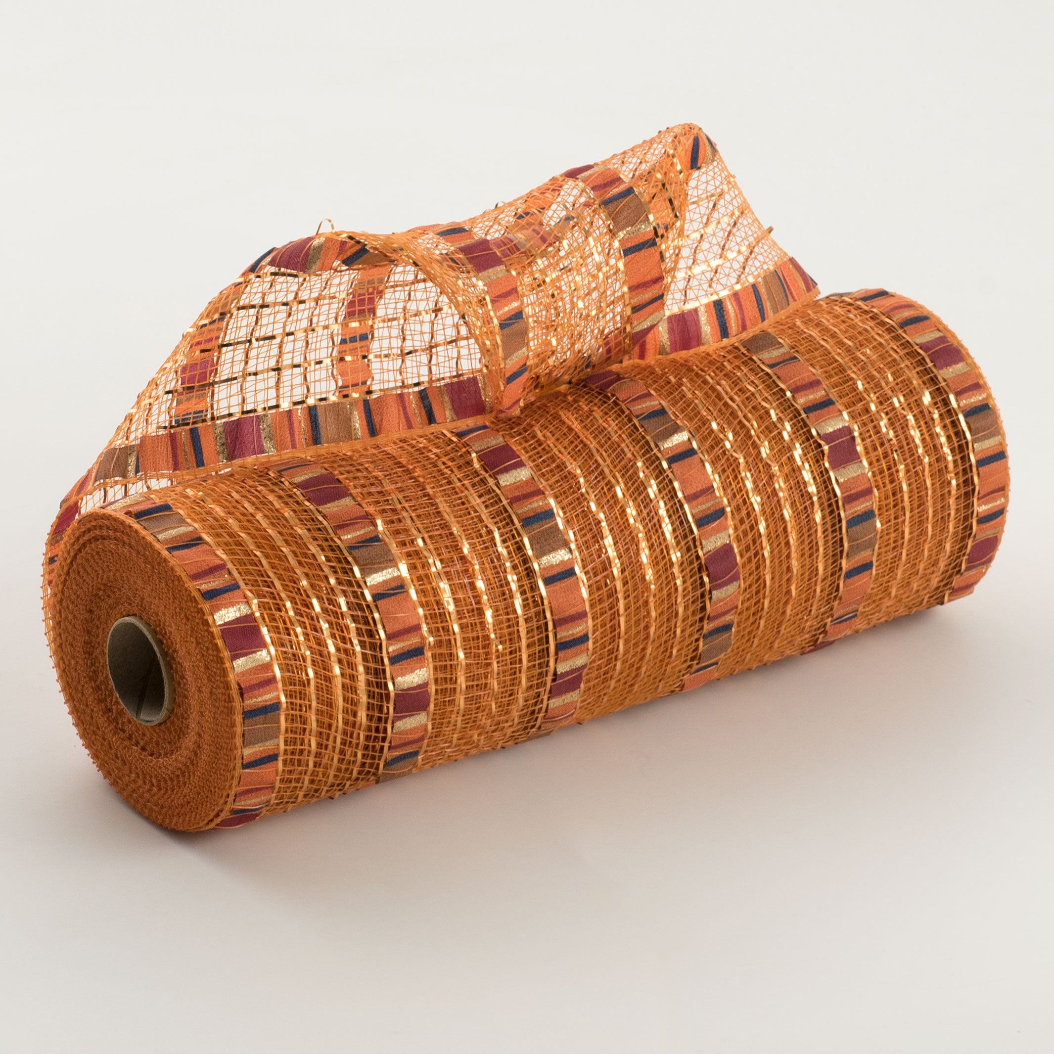 10" Patterned Mesh: Rust Metallic & Fall Print Item Number: XB105310-31