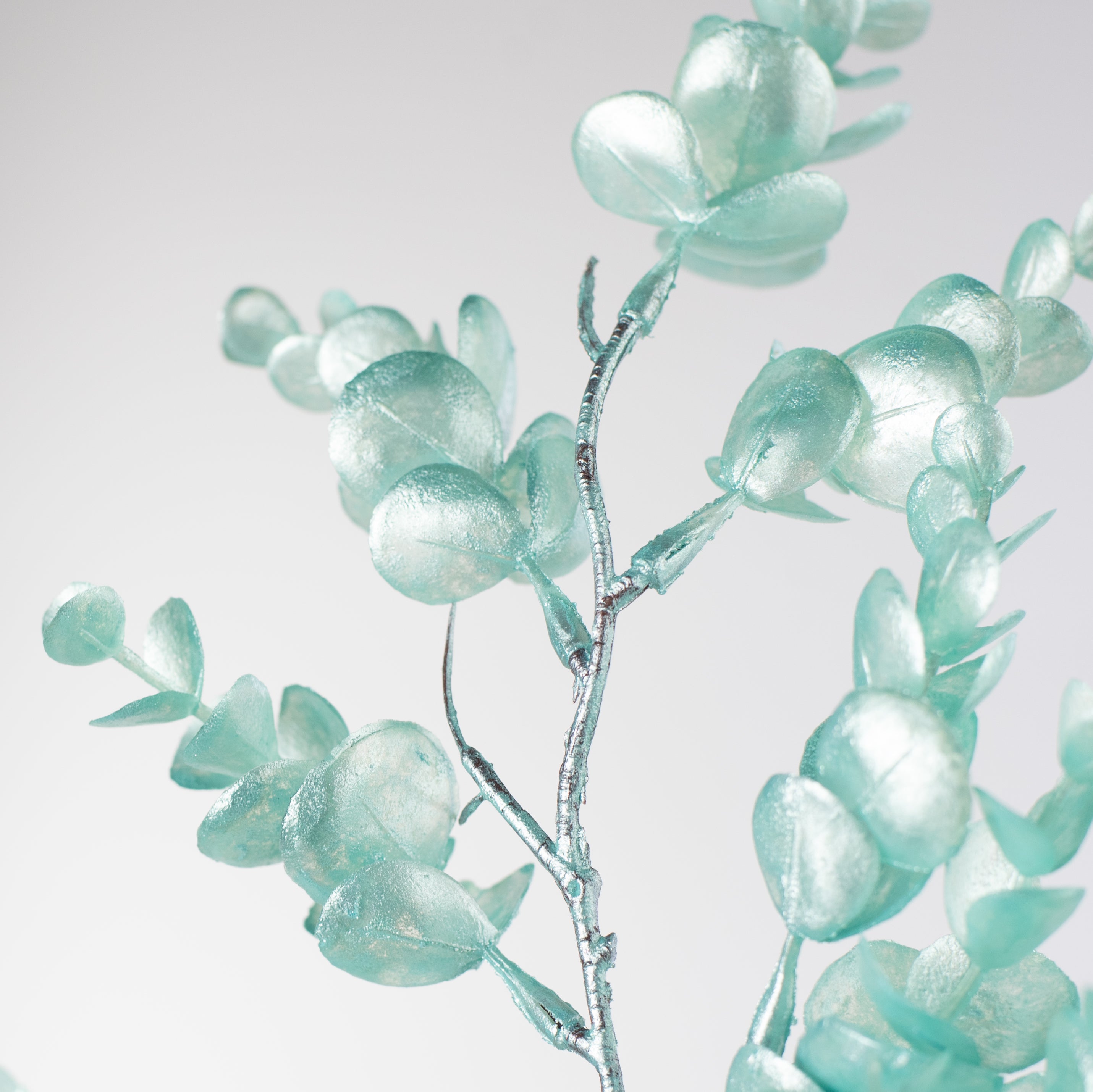 25" Pearl Eucalyptus Spray: Light Blue Lifestyle Photo