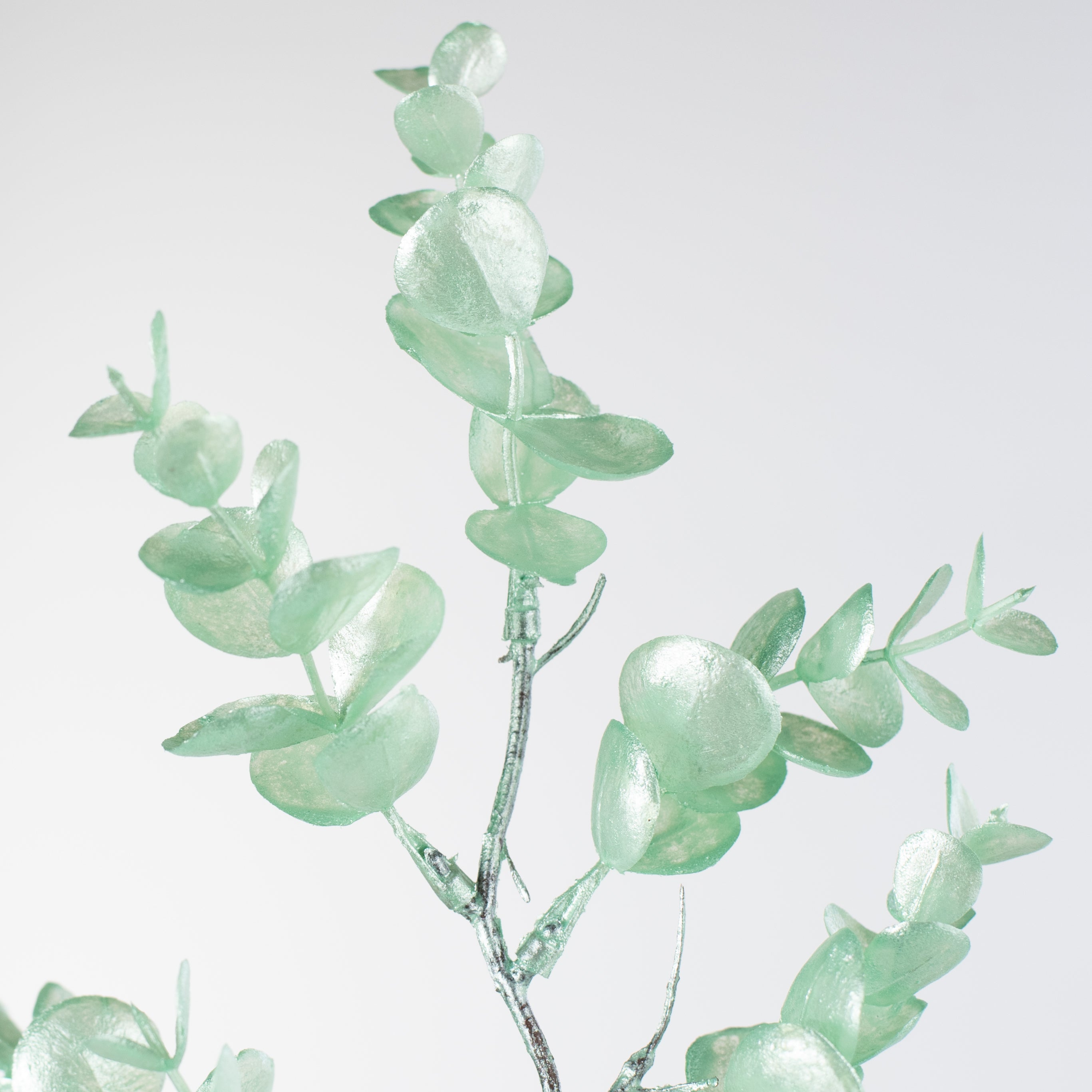25" Pearl Eucalyptus Spray: Mint Green detail photo 4