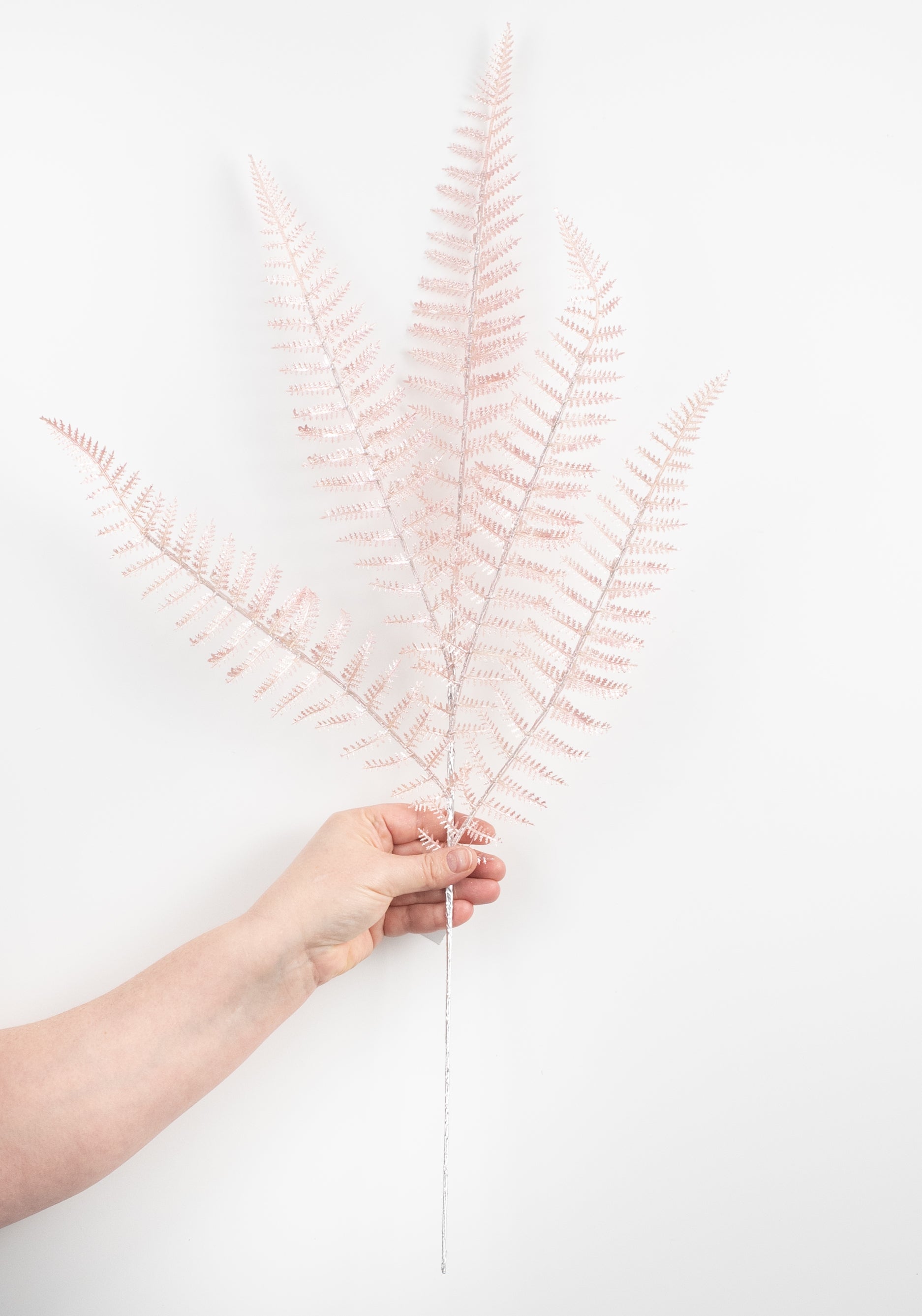 28" Pearl Fern Spray: Pink detail photo 3