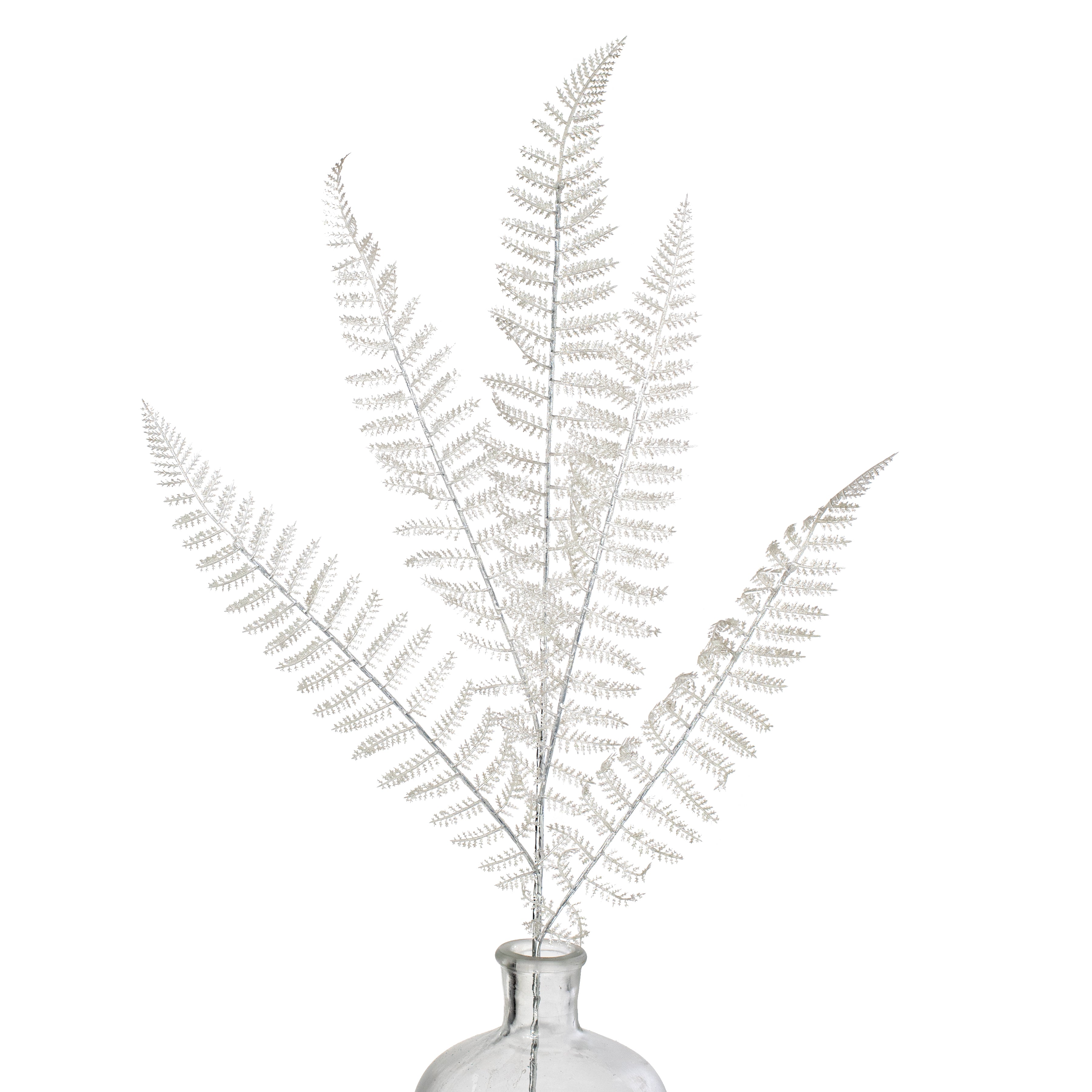 28" Pearl Fern Spray: White Item Number: MN032327