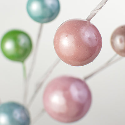 25" Pearl Metallic Ball Spray: Pink, Lime, Turquoise Lifestyle Photo
